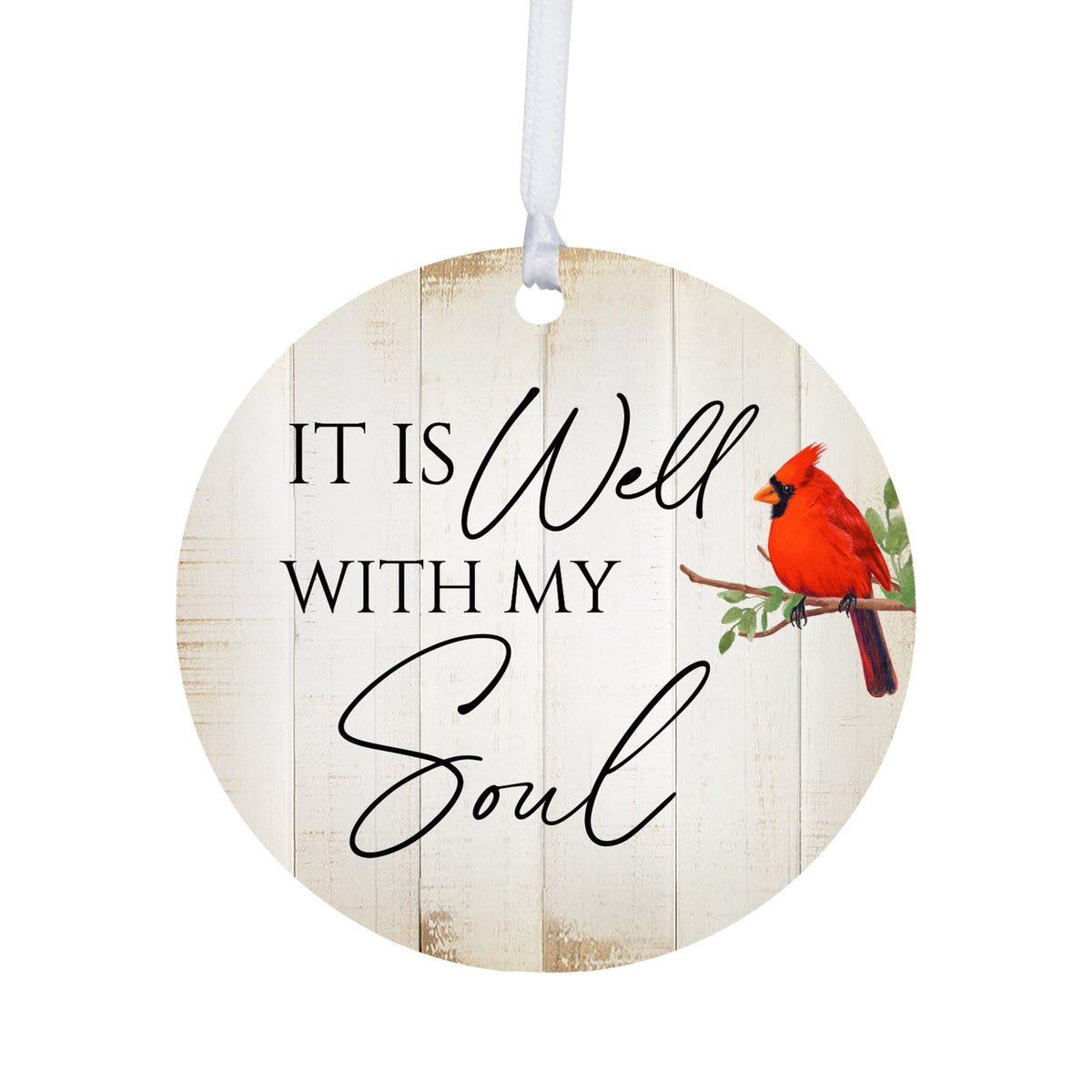 Vintage-Inspired Cardinal Ornament With Everyday Verses Gift Ideas - It Is Well - LifeSong Milestones