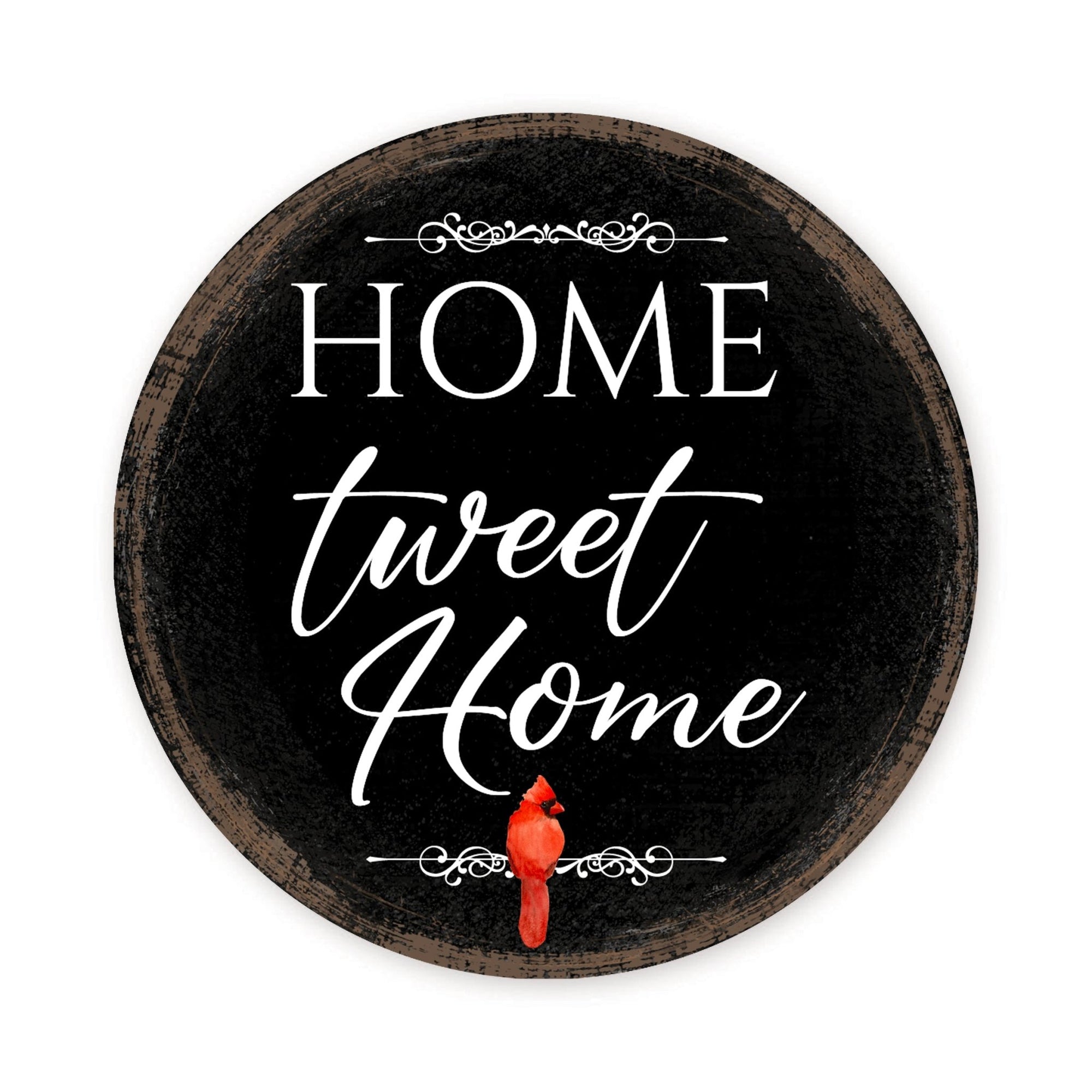 Vintage-Inspired Cardinal Wooden Magnet Printed With Everyday Inspirational Verses Gift Ideas - Home Tweet Home - LifeSong Milestones