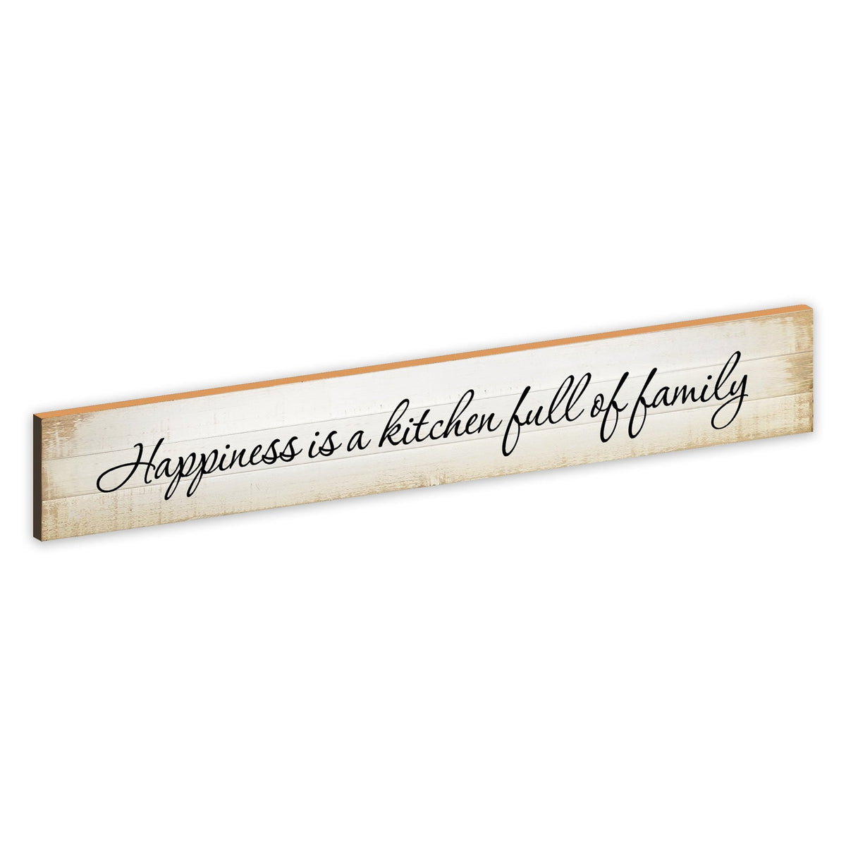 Vintage Wooden Kitchen Wall Plaque For Home Décor And Gift Ideas - Happiness Is A Kitchen Full Of Family - LifeSong Milestones