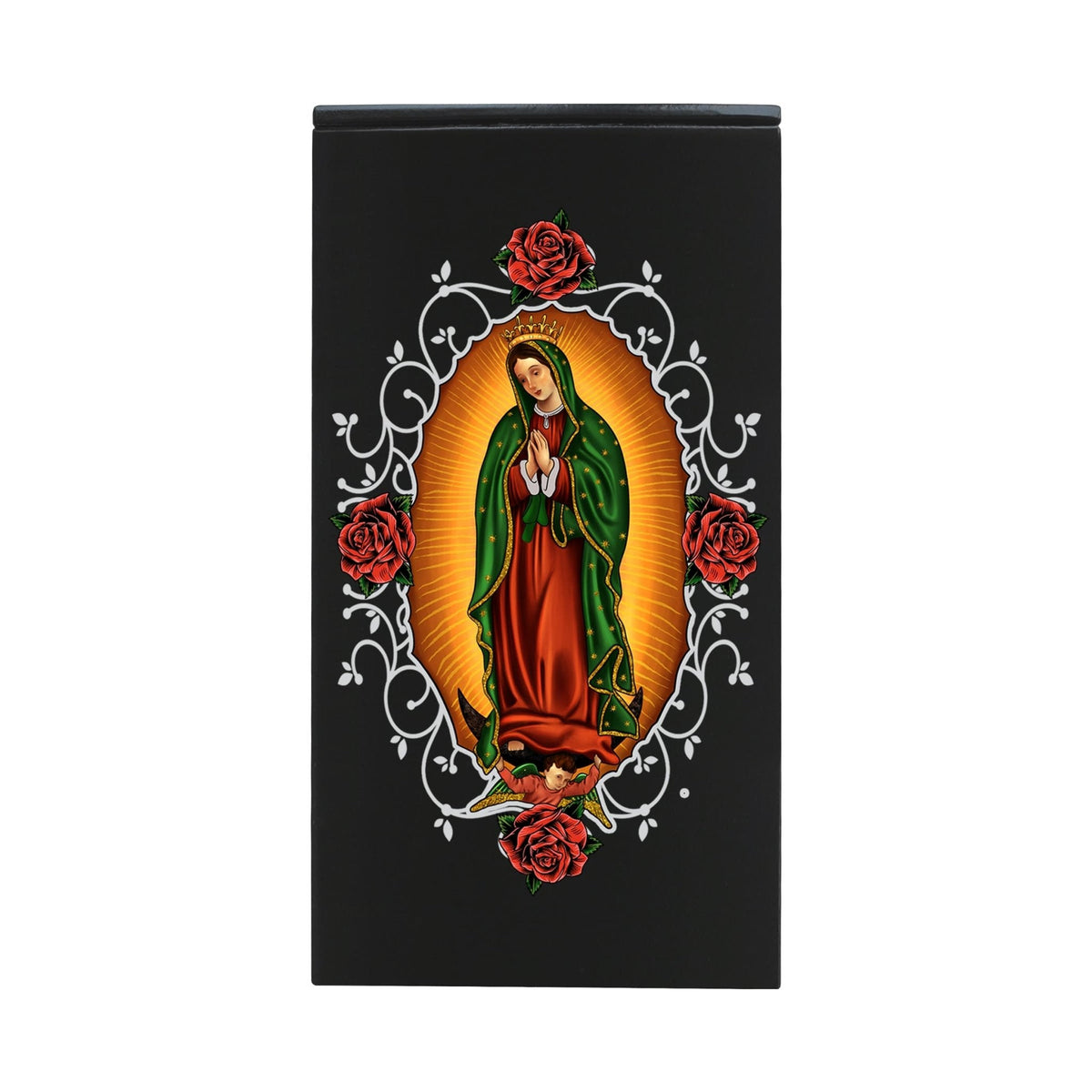 Virgin Lady of Guadalupe Memorial Cremation Keepsake Urn For Adult Human Ashes In Spanish - Lady Of Guadalupe - LifeSong Milestones