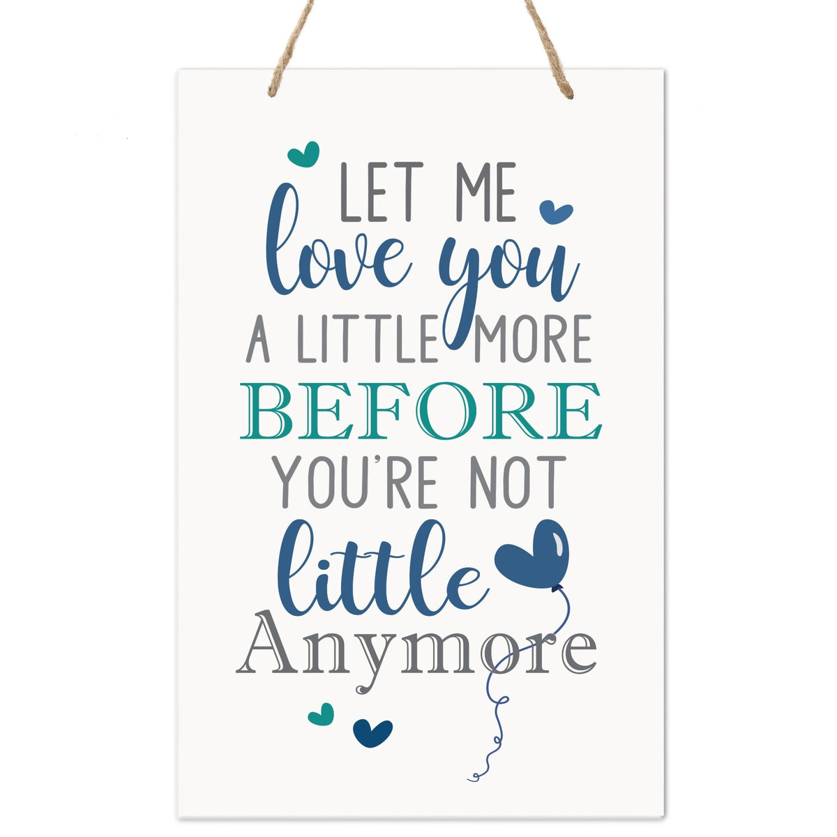Wall Decor For Nursery Boys Bedroom Rope Hanging Wall Art Decoration - LifeSong Milestones