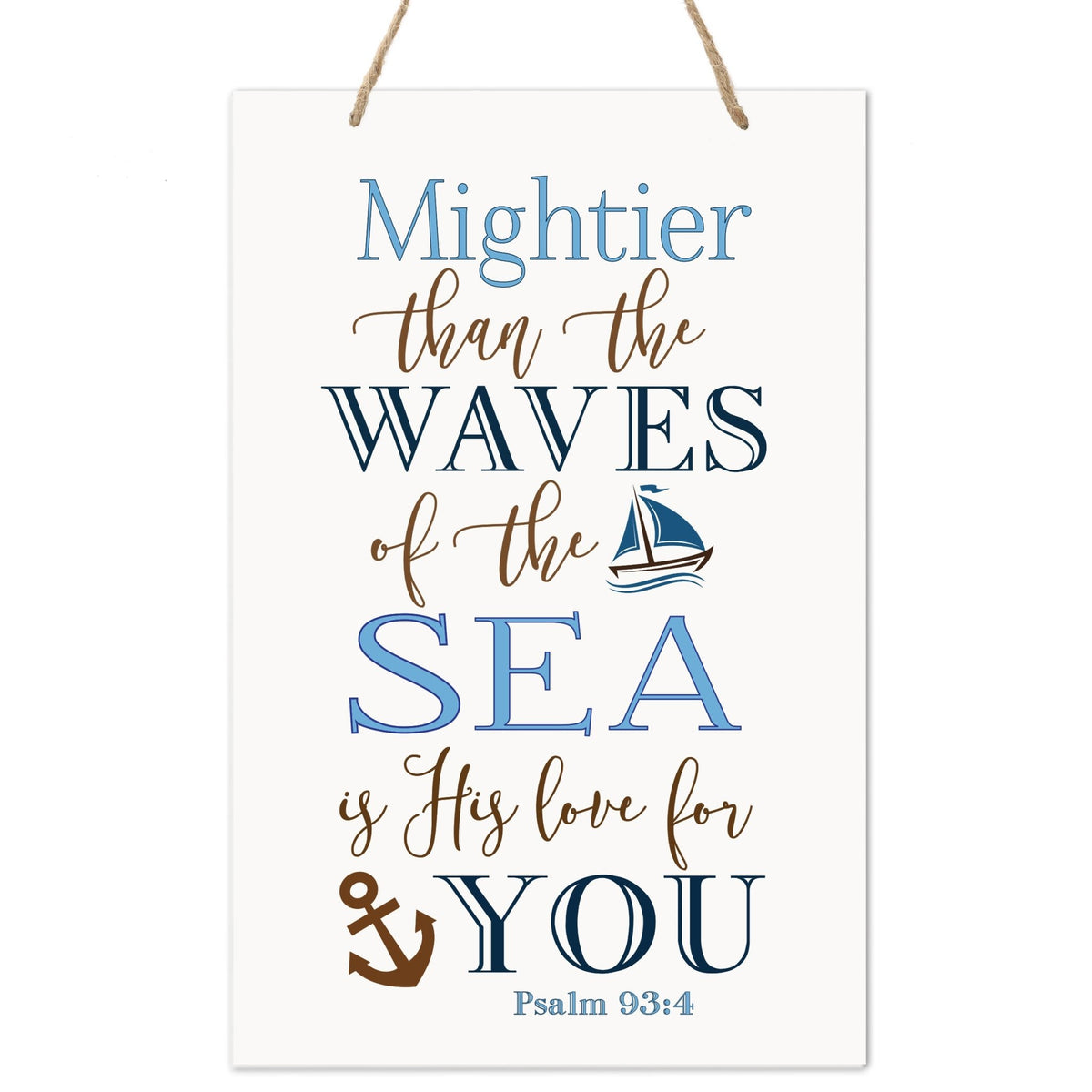Wall Decor For Nursery Boys Bedroom Rope Hanging Wall Art Decoration - LifeSong Milestones