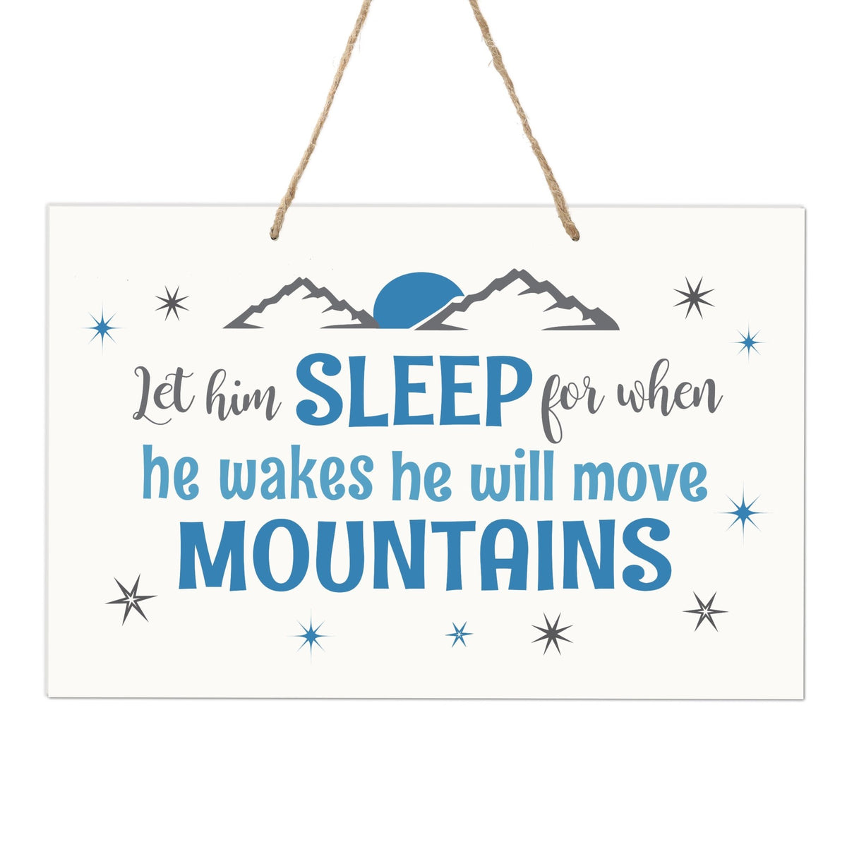 Wall Decor For Nursery Boys Bedroom Rope Hanging Wall Art Decoration - LifeSong Milestones