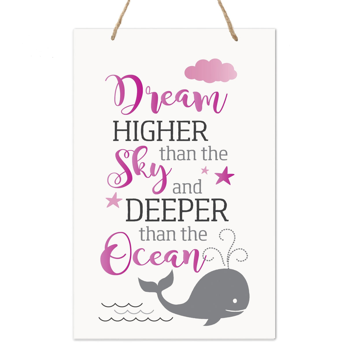 Wall Decor For Nursery Girls Bedroom Rope Hanging Wall Art Decoration - LifeSong Milestones