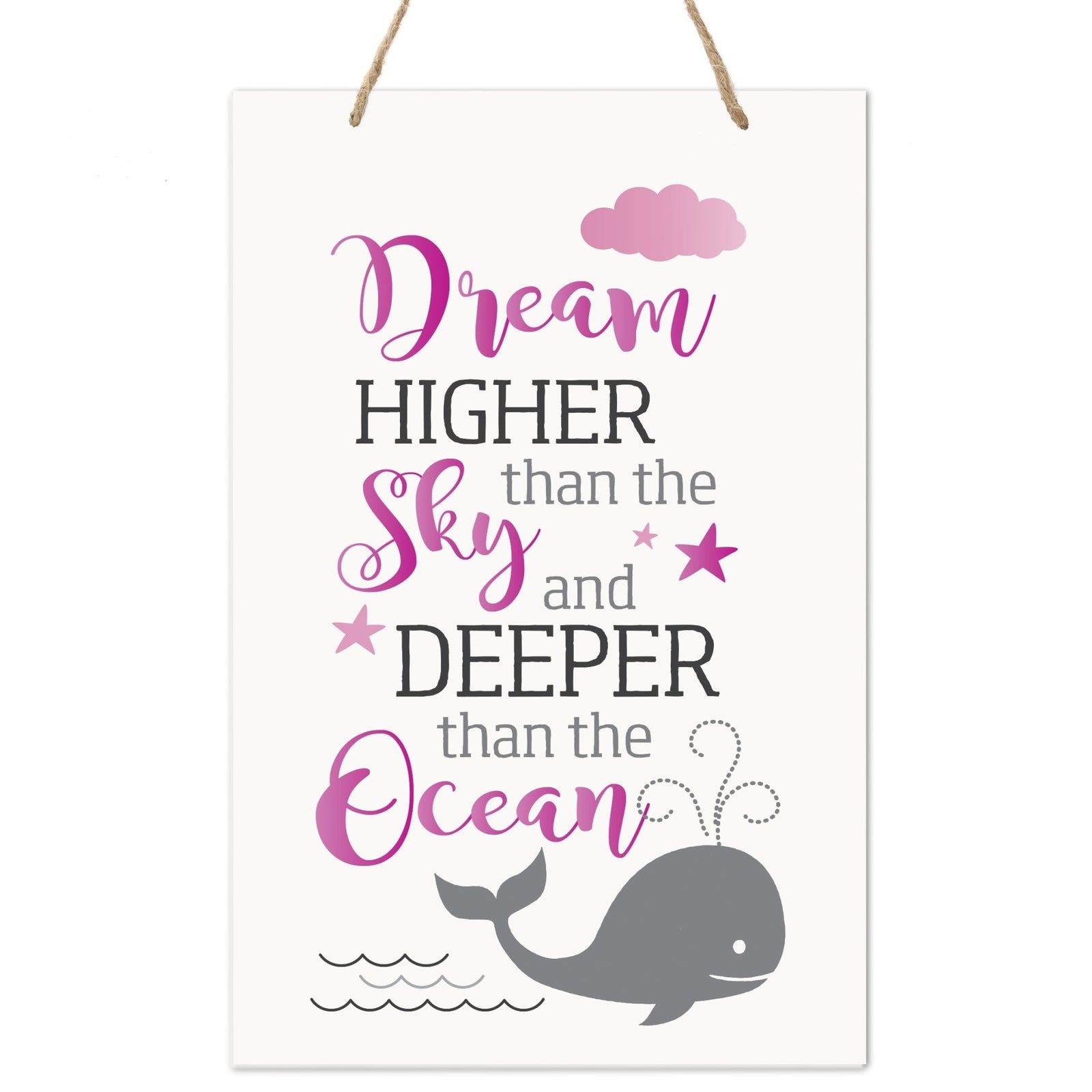 Wall Decor For Nursery Girls Bedroom Rope Hanging Wall Art Decoration - LifeSong Milestones