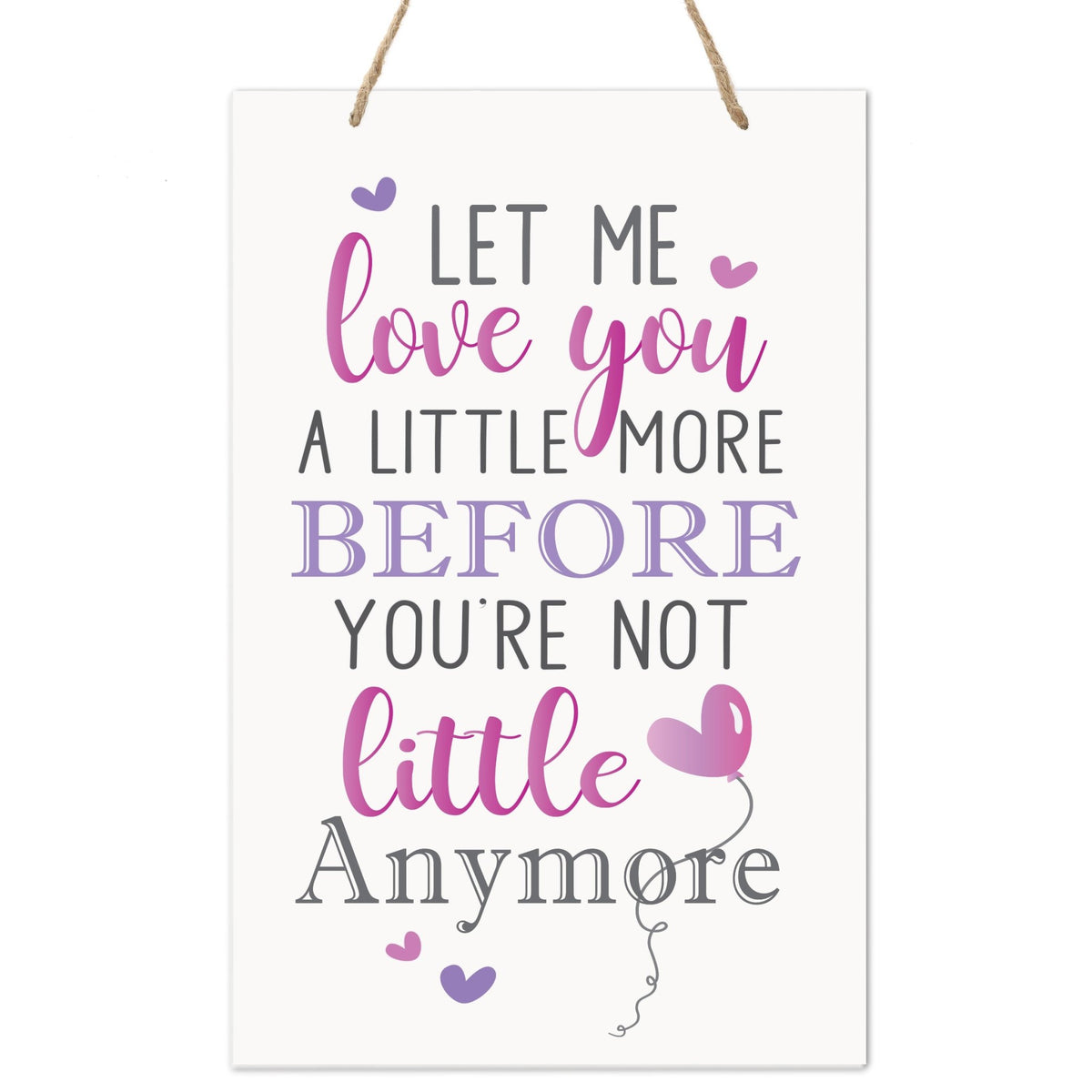 Wall Decor For Nursery Girls Bedroom Rope Hanging Wall Art Decoration - LifeSong Milestones