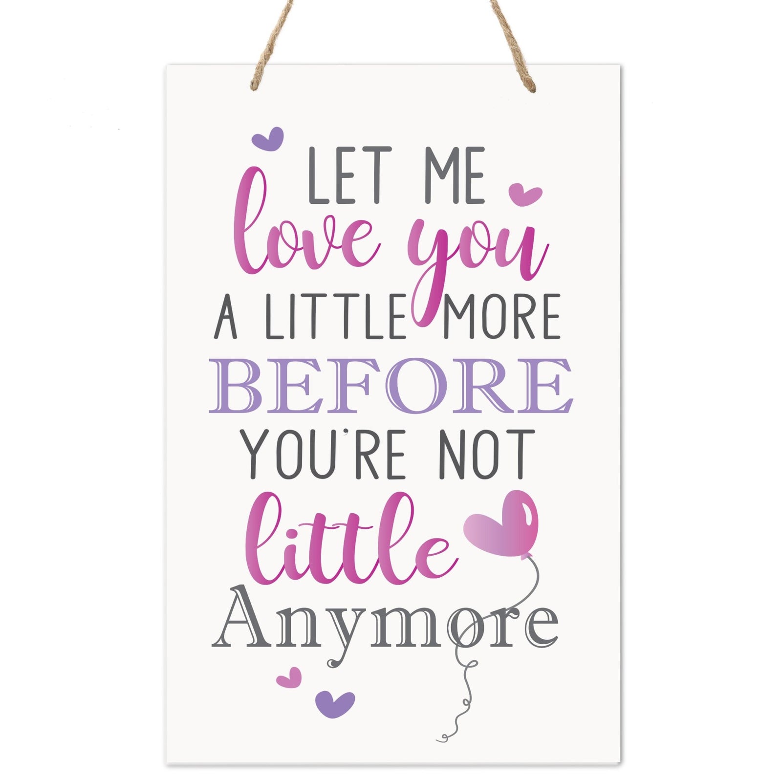 Wall Decor For Nursery Girls Bedroom Rope Hanging Wall Art Decoration - LifeSong Milestones