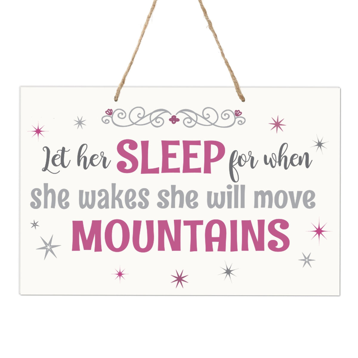 Wall Decor For Nursery Girls Bedroom Rope Hanging Wall Art Decoration - LifeSong Milestones