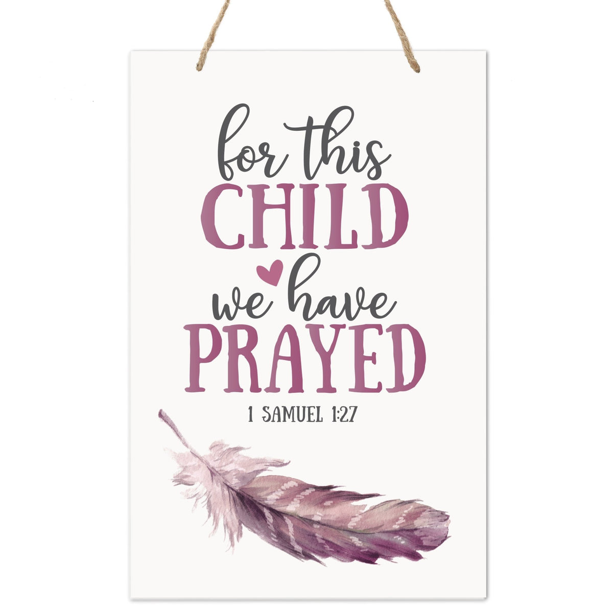 Wall Decor For Nursery Girls Bedroom Rope Hanging Wall Art Decoration - LifeSong Milestones
