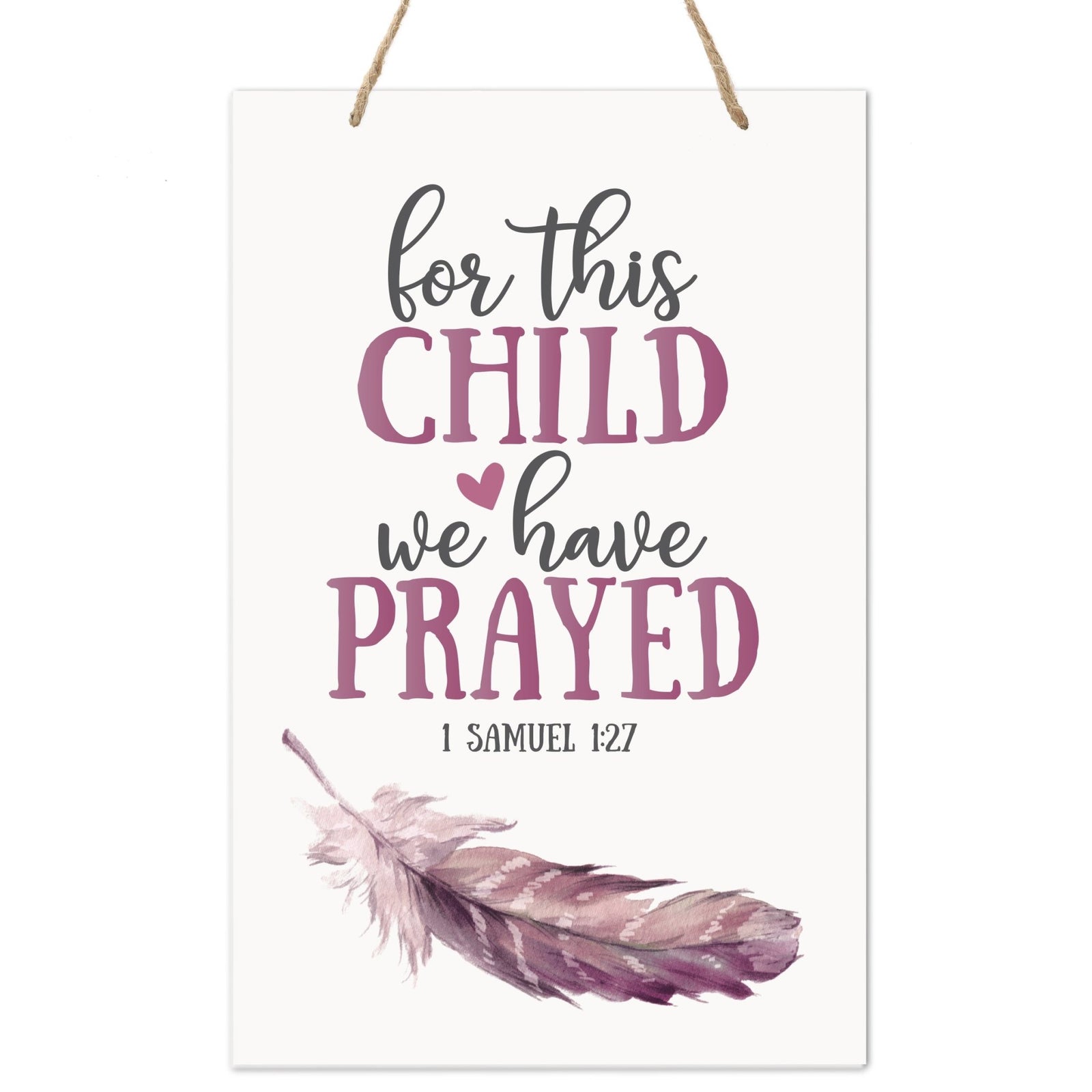 Wall Decor For Nursery Girls Bedroom Rope Hanging Wall Art Decoration - LifeSong Milestones