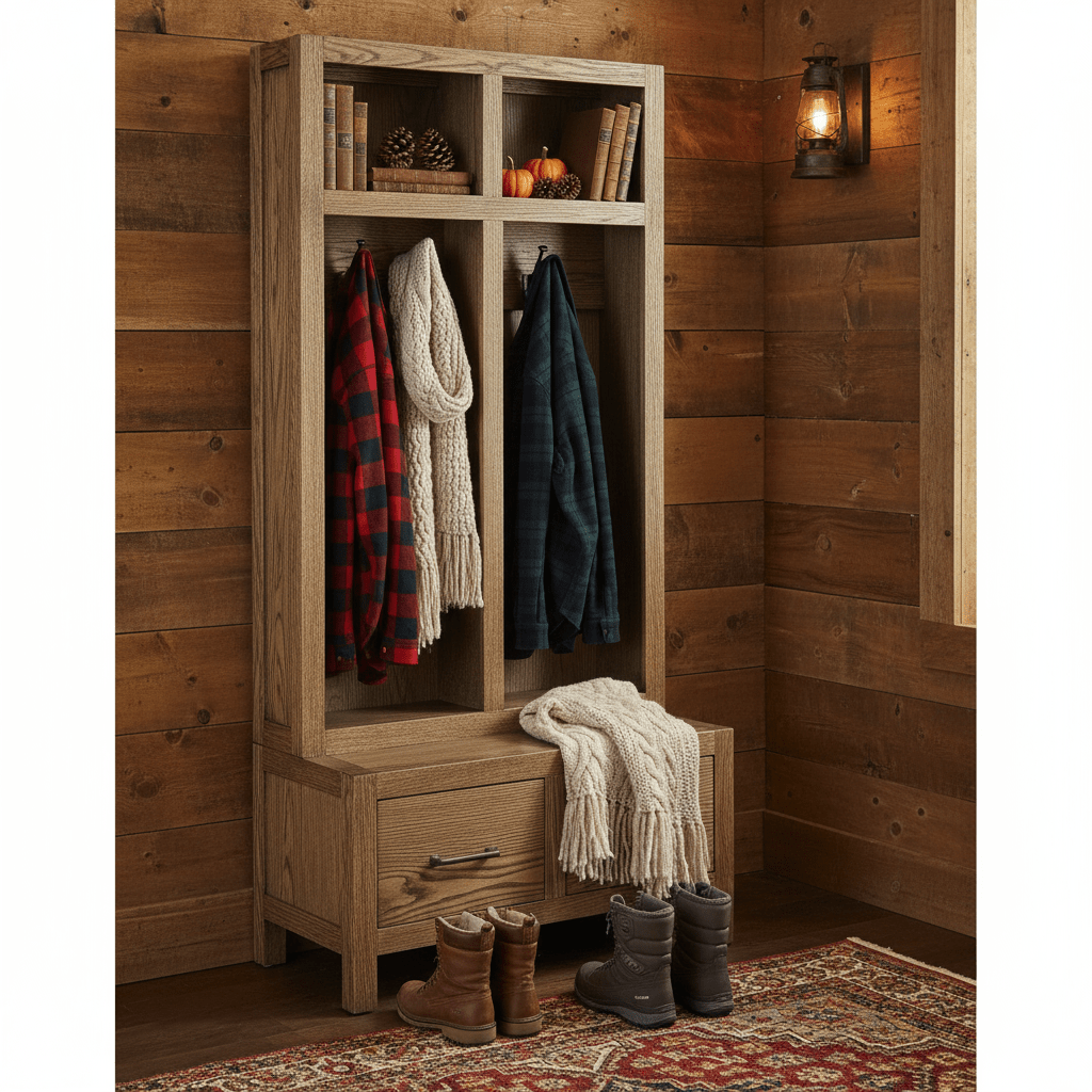 Washington Wooden Hall Tree Bench - Entryway Organizer with Shoe Storage, Coat Rack &amp; Seating for Mudroom - LifeSong Milestones