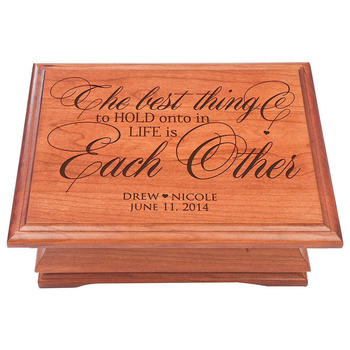 Wedding Anniversary Personalized Jewelry Box "Each Other" - LifeSong Milestones