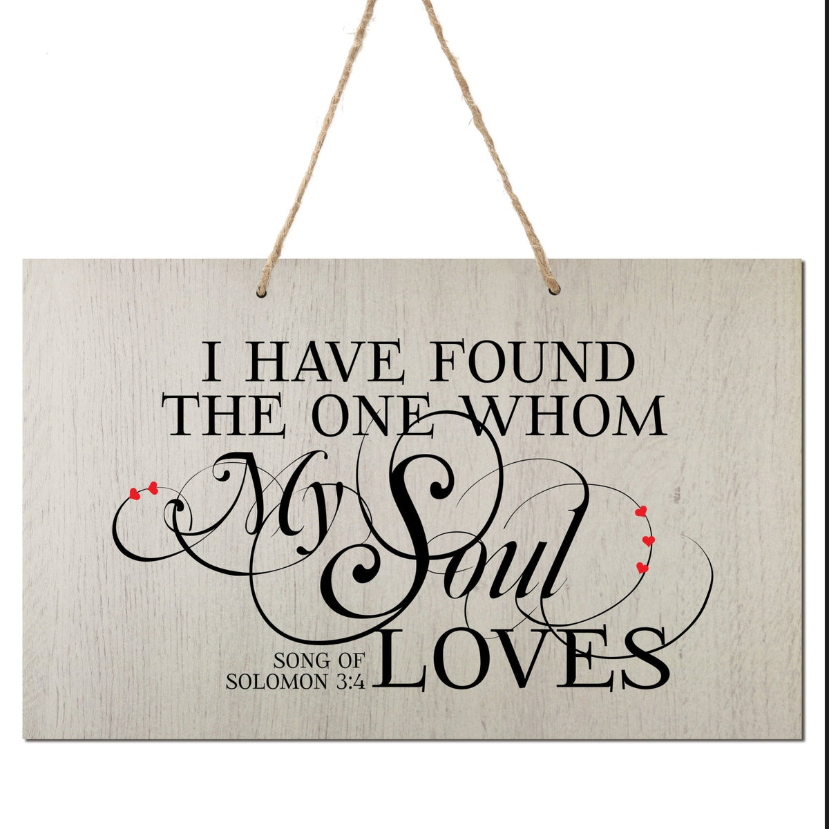Wedding Digitally Printed White Rope Signs - LifeSong Milestones