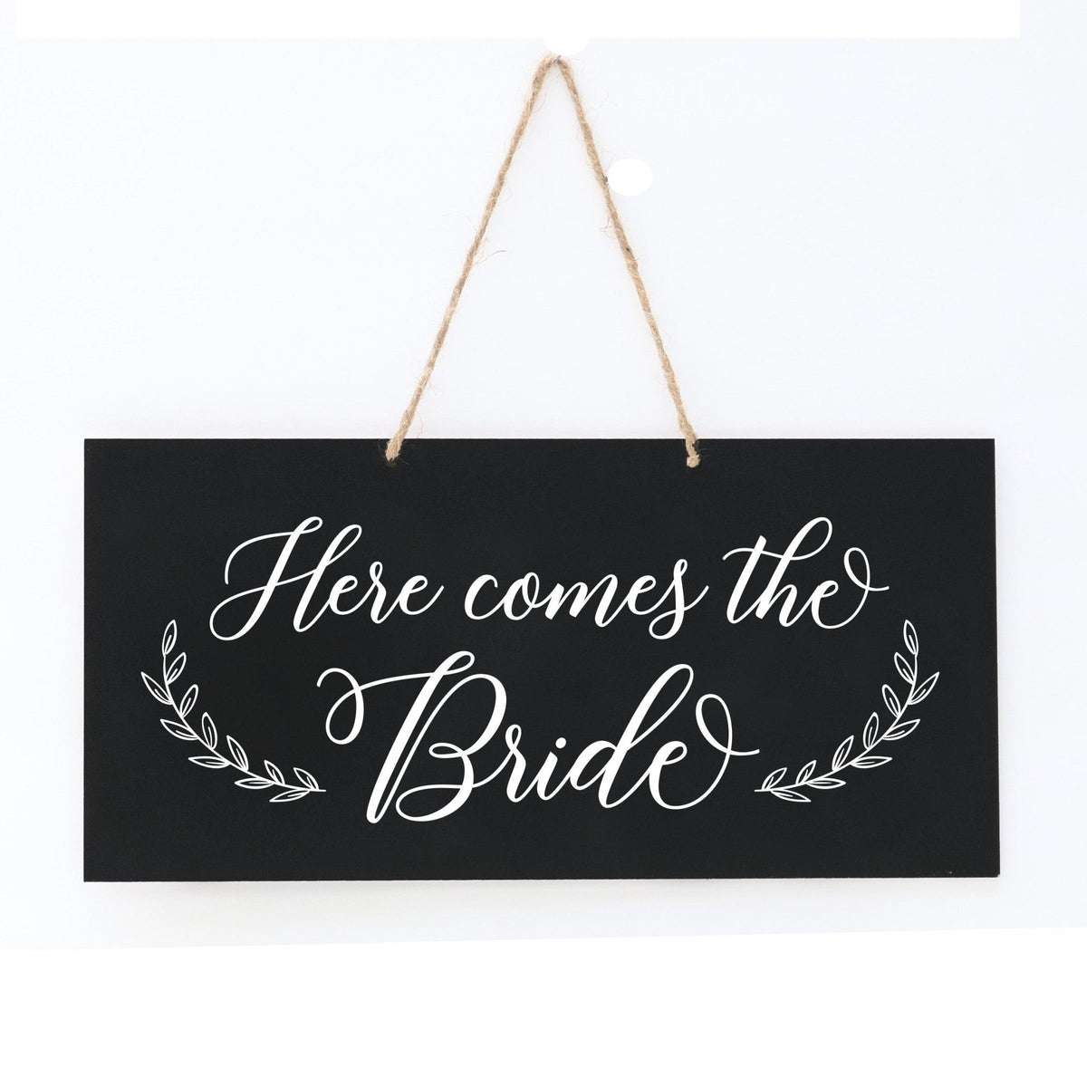 Wedding Hanging Sign - Here Comes The Bride - LifeSong Milestones