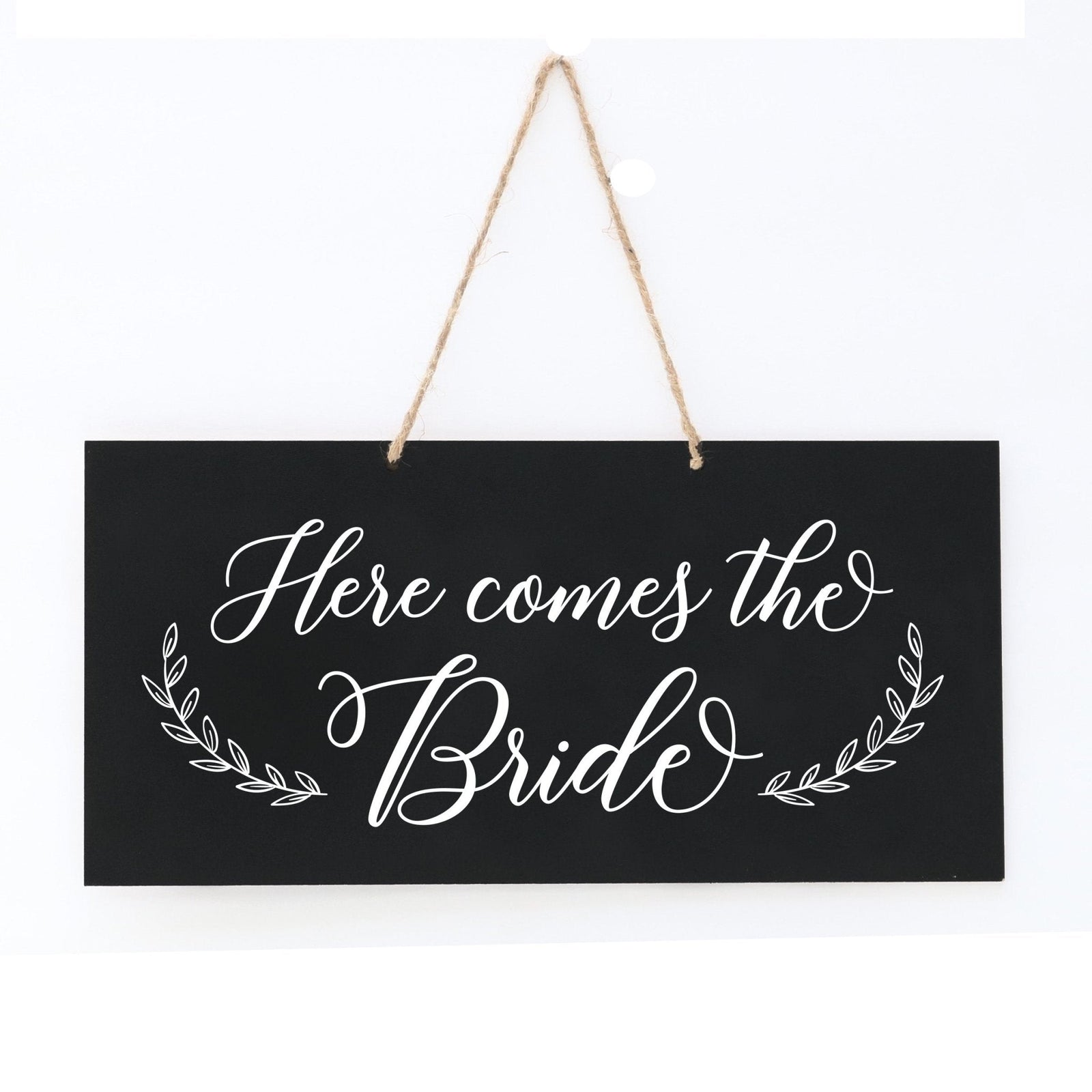 Wedding Hanging Sign - Here Comes The Bride - LifeSong Milestones