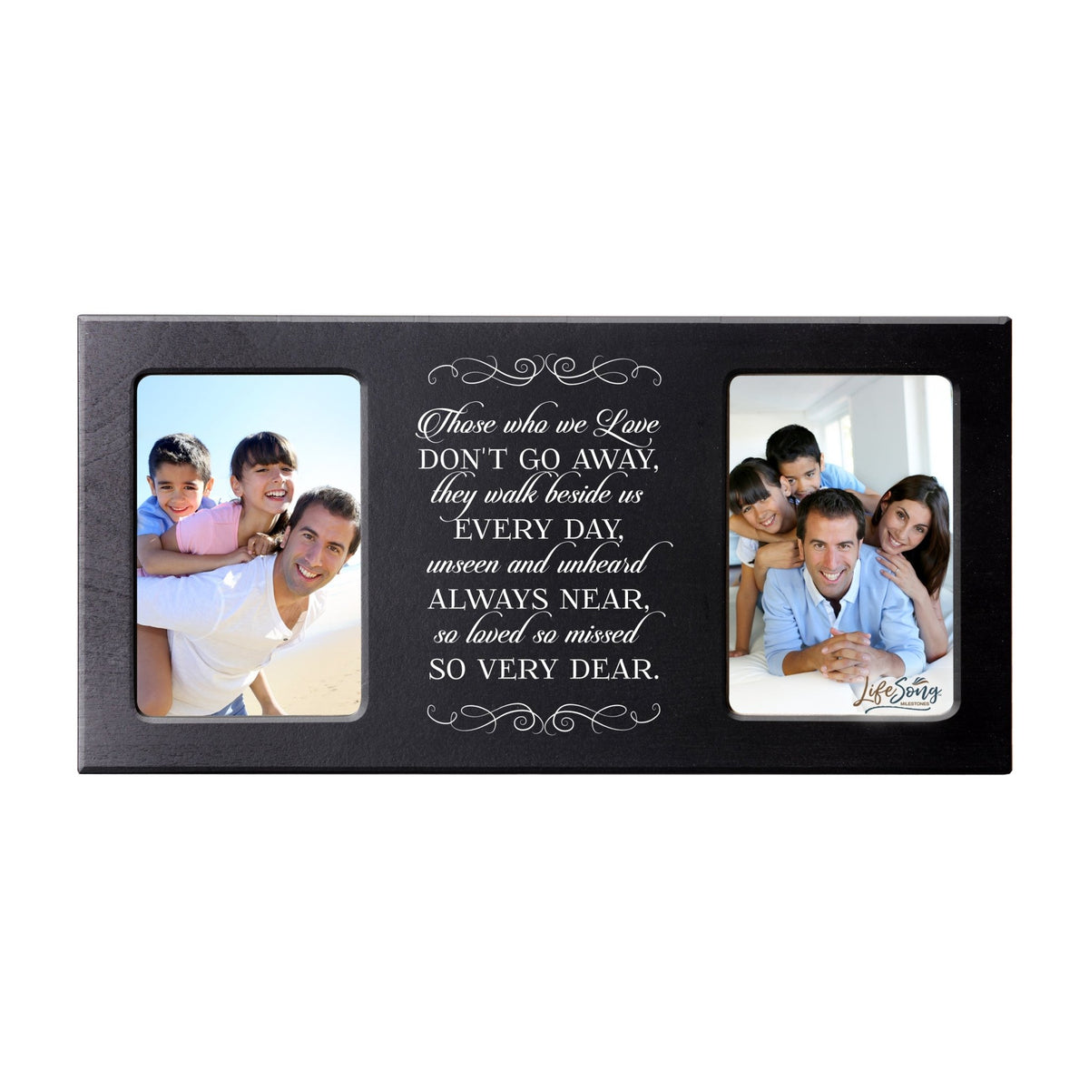 Wedding Memorial Double Photo Frame - Those We Love - LifeSong Milestones