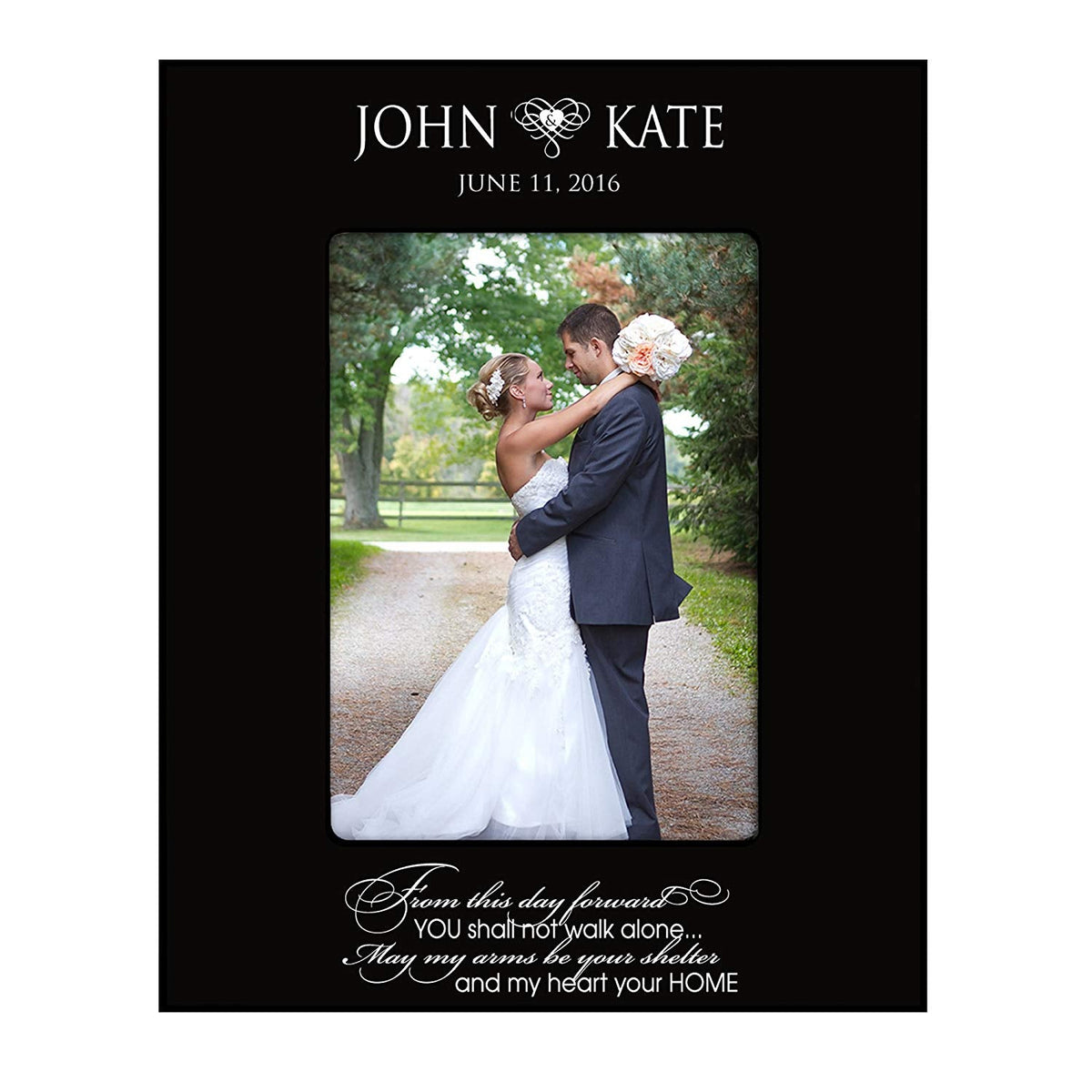 Wedding Photo Frame " From This Day Forward " Holds 4x6 Photo - LifeSong Milestones