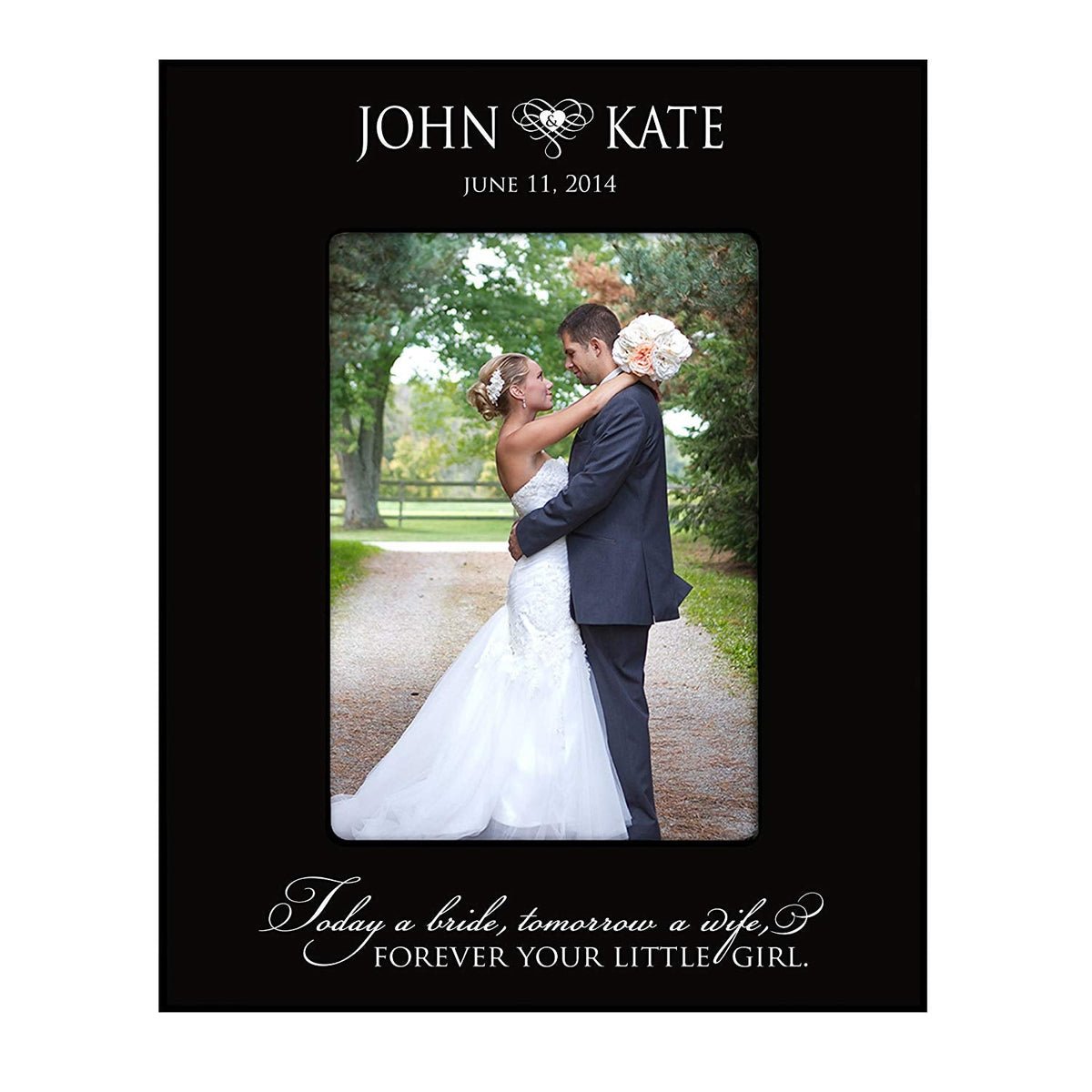 Wedding Photo Frame Personalized Wedding Gift Today a Bride - LifeSong Milestones