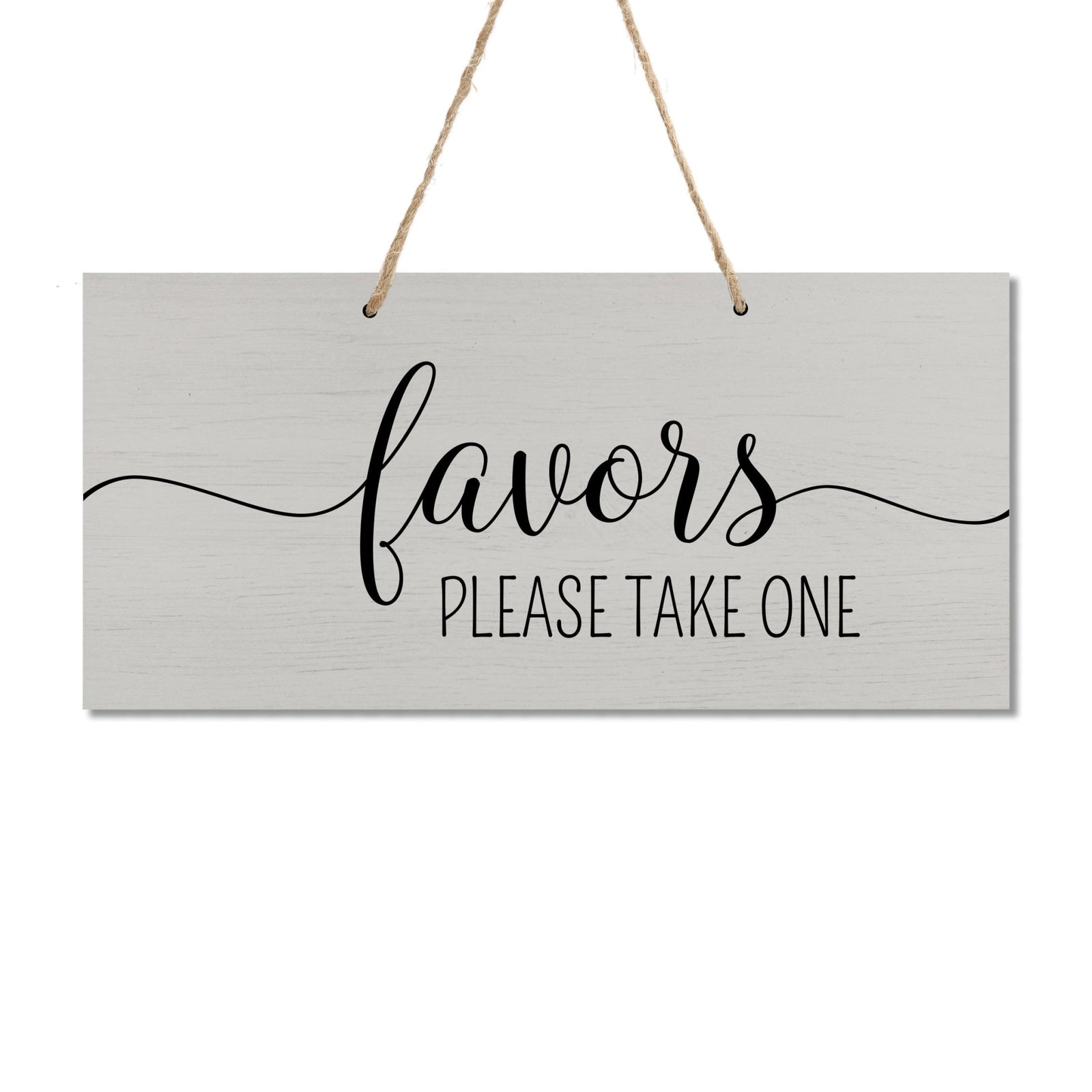Wedding Rope Sign Decoration - Favors Please Take One - LifeSong Milestones