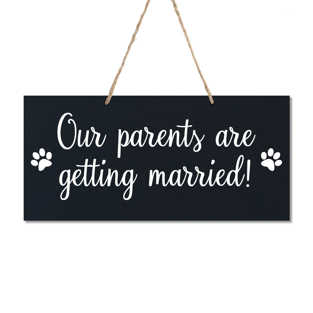 Wedding Rope Sign Decoration For Dog - Our Parents - LifeSong Milestones