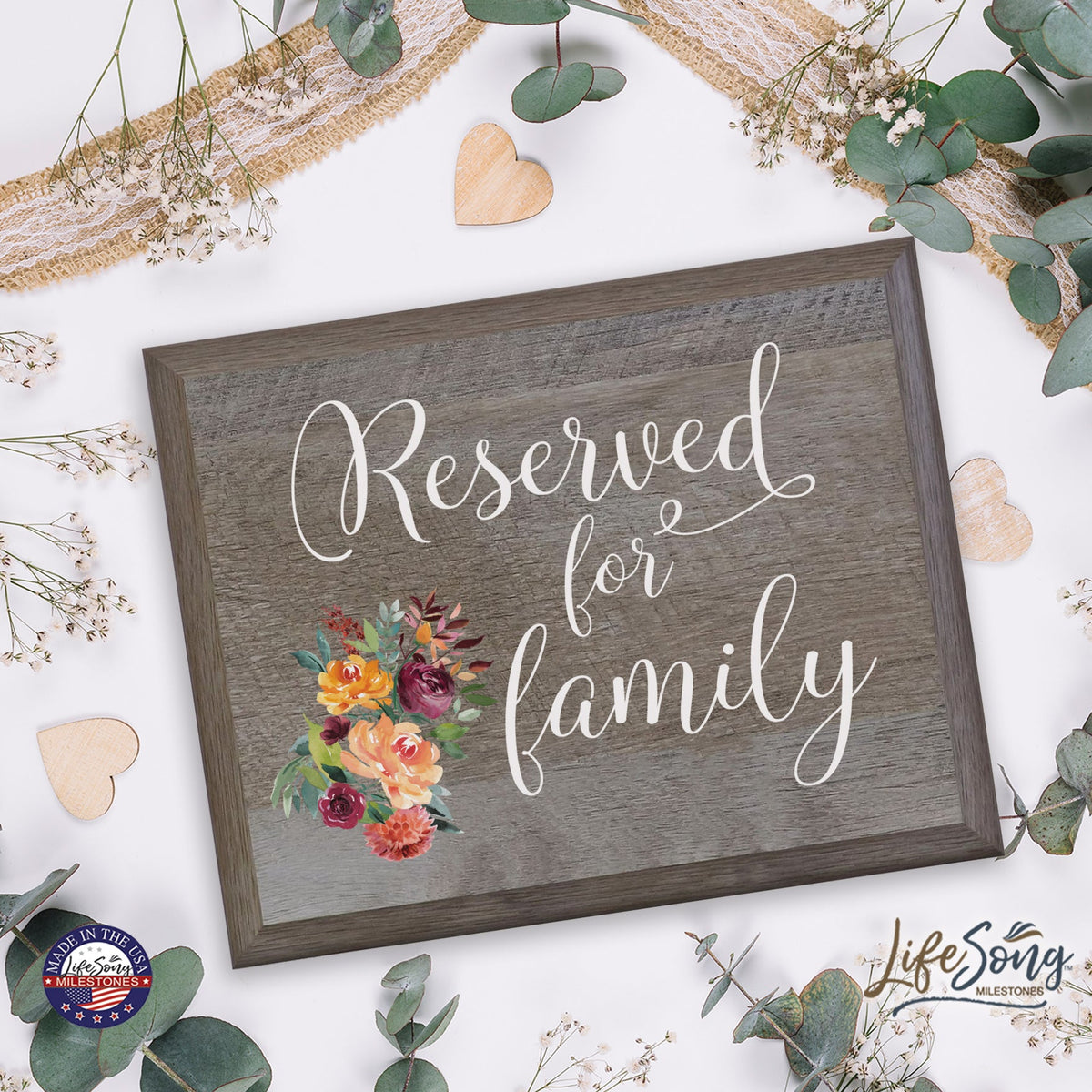 Wedding Wooden Party wall sign (8x10) - LifeSong Milestones