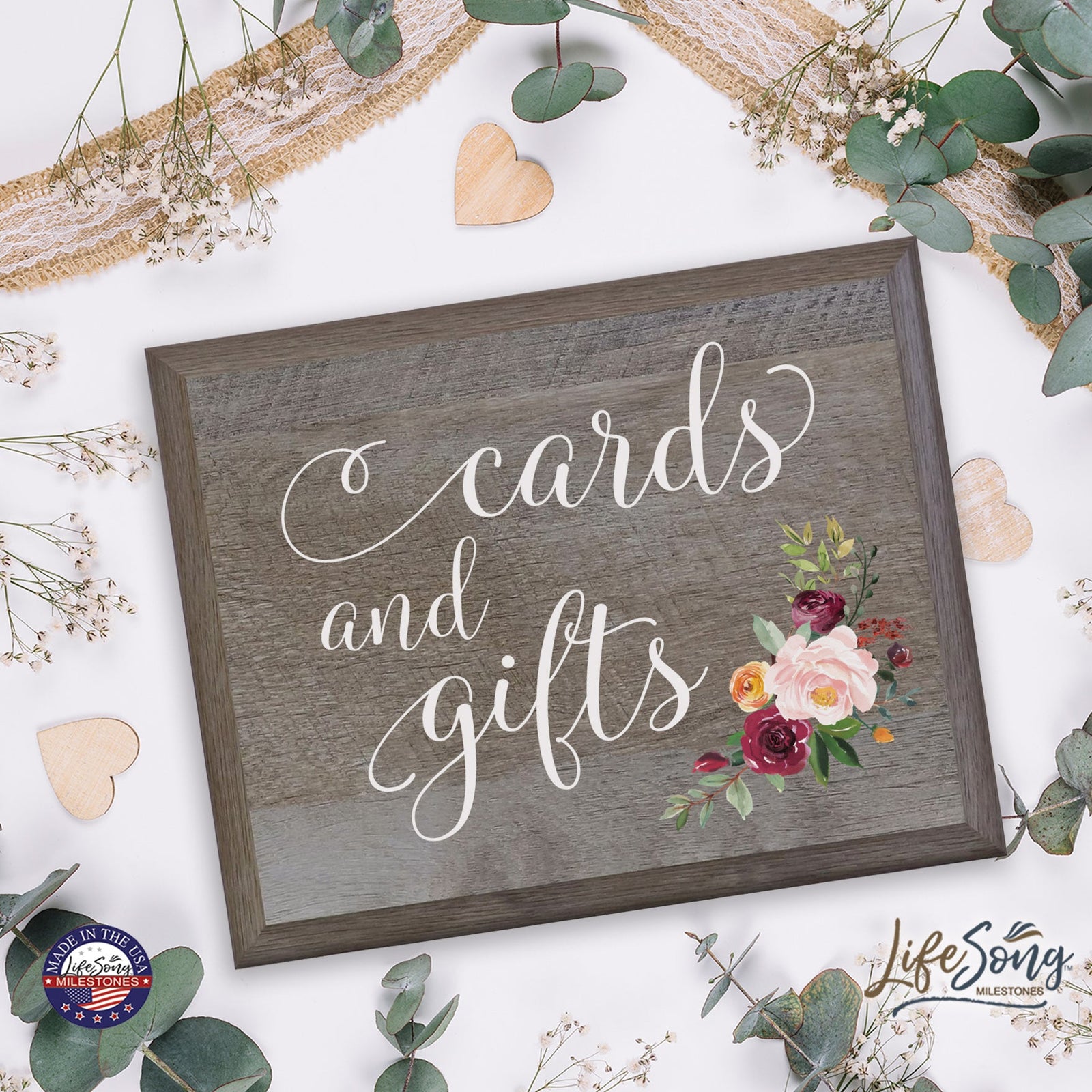 Wedding Wooden Party wall sign (8x10) - LifeSong Milestones
