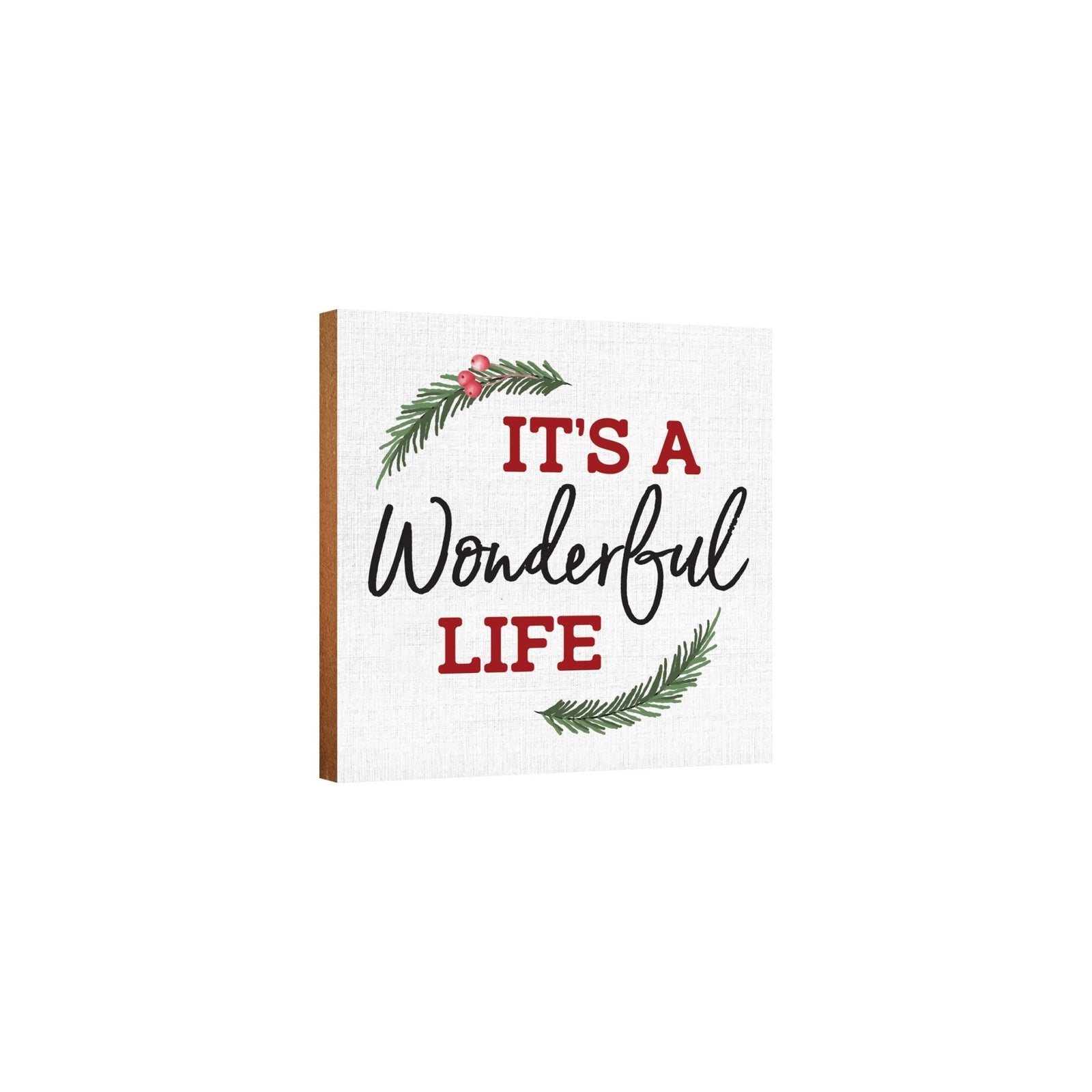 Welcome Home | Wooden Christmas Sign 6x6 - LifeSong Milestones