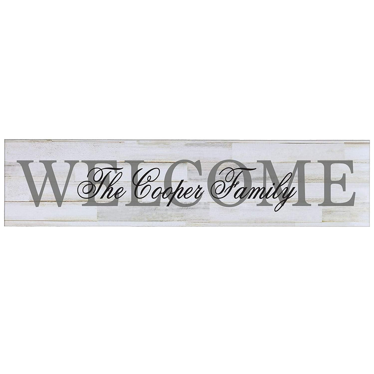 Welcome Wooden Wall Sign Art Size 10 x 40 - LifeSong Milestones