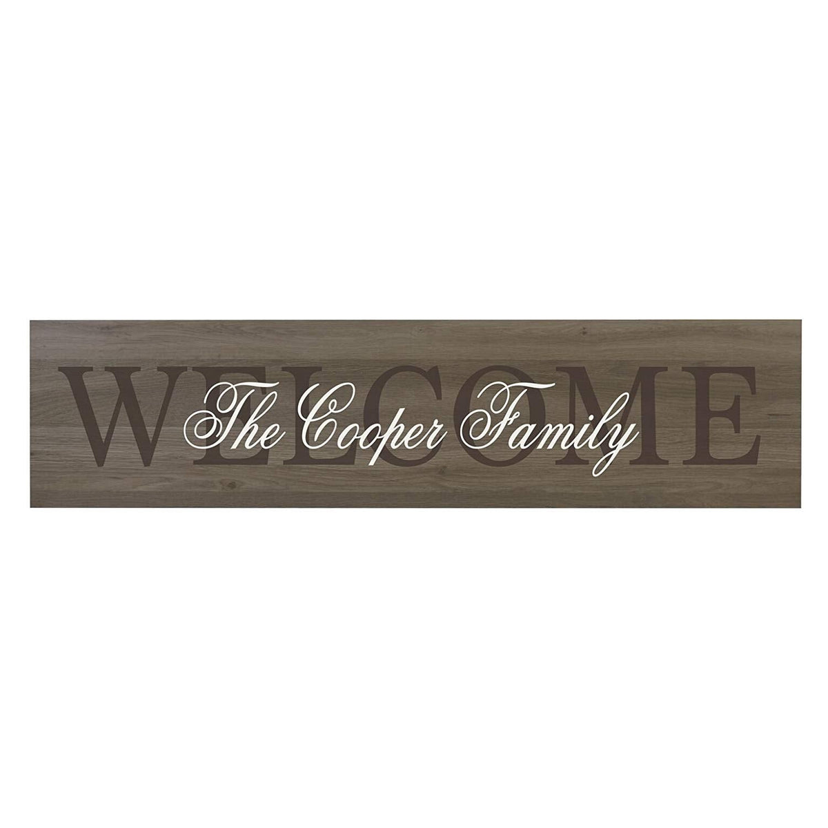 Welcome Wooden Wall Sign Art Size 10 x 40 - LifeSong Milestones
