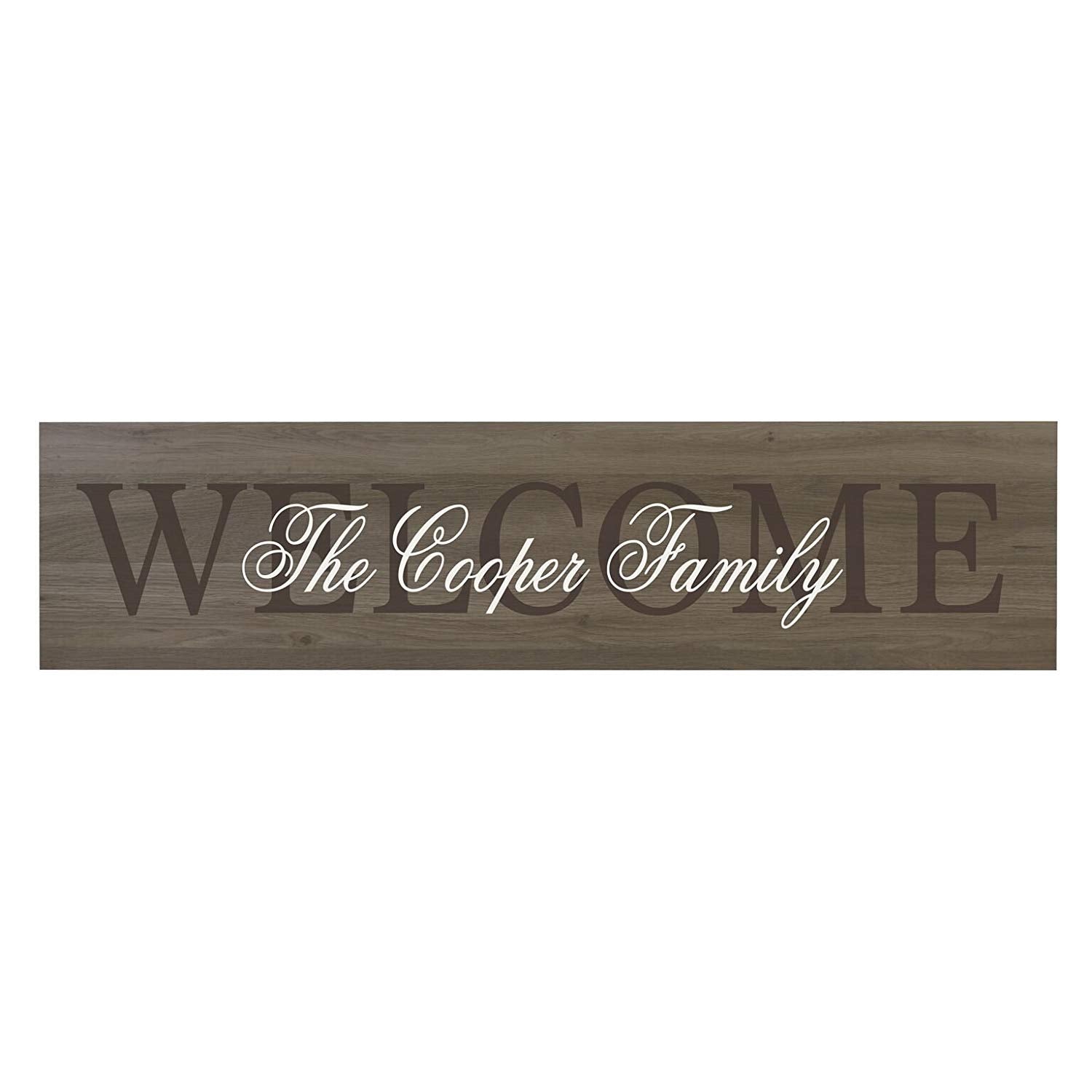 Welcome Wooden Wall Sign Art Size 10 x 40 - LifeSong Milestones