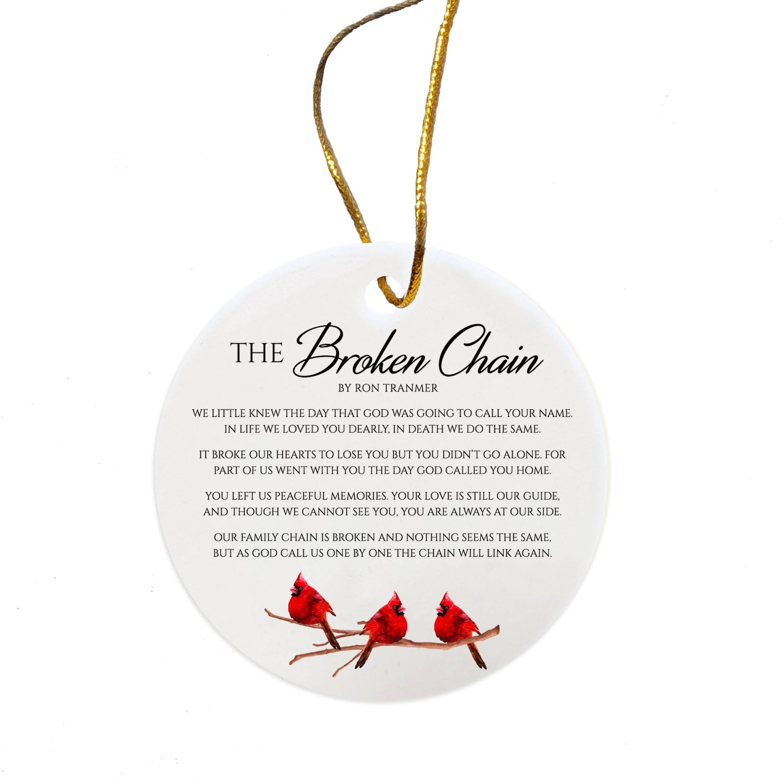 White Ceramic Cardinal Ornament With Everyday Verses Gift Ideas - The ...