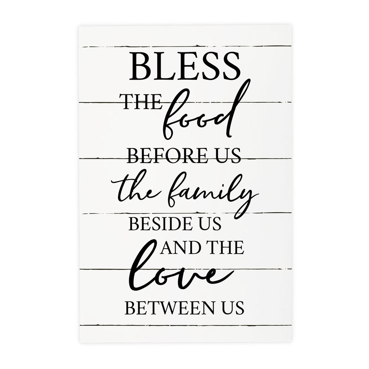 Wood Wall Sign with Inspirational Bible Verse The Food Before Us (The Family) Table Top Home Office Desk Decoration 5.5x8in - LifeSong Milestones