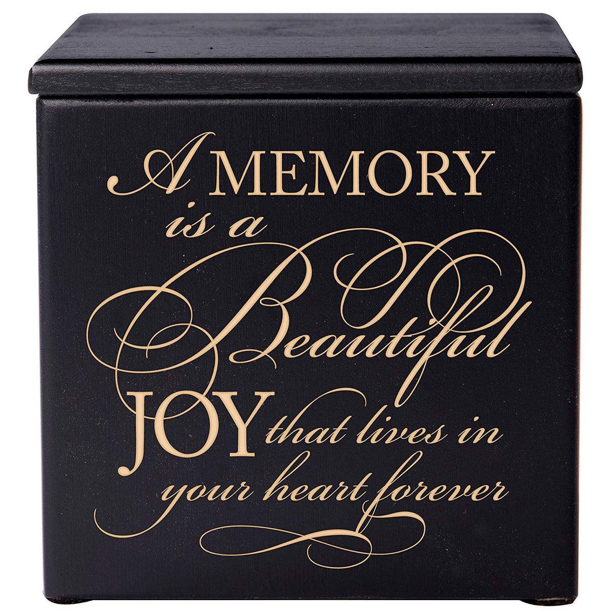 Wooden Decorative Memorial Keepsake Urn Box for Human Ashes