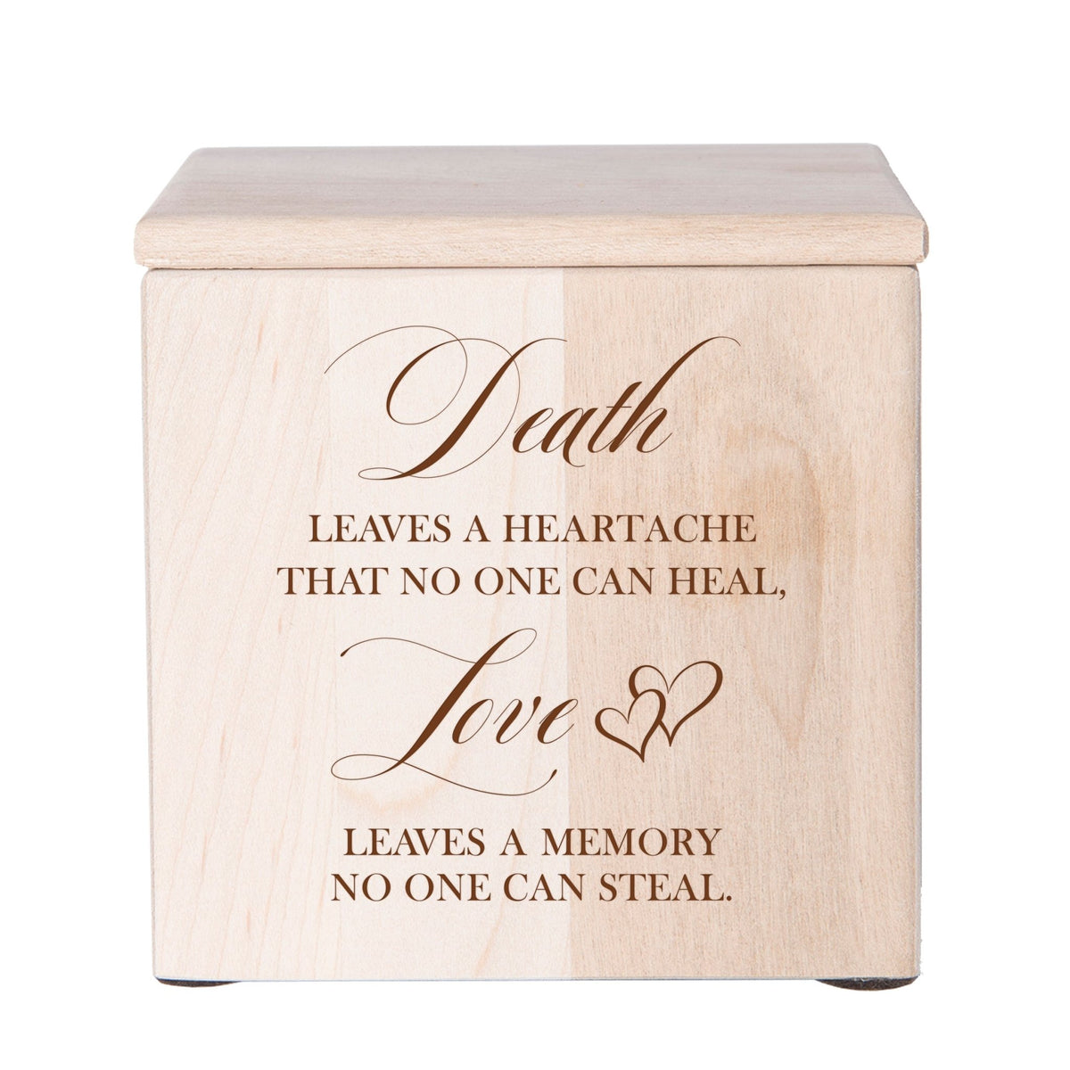 Funeral Wooden Decorative Tabletop Keepsake Urn Box