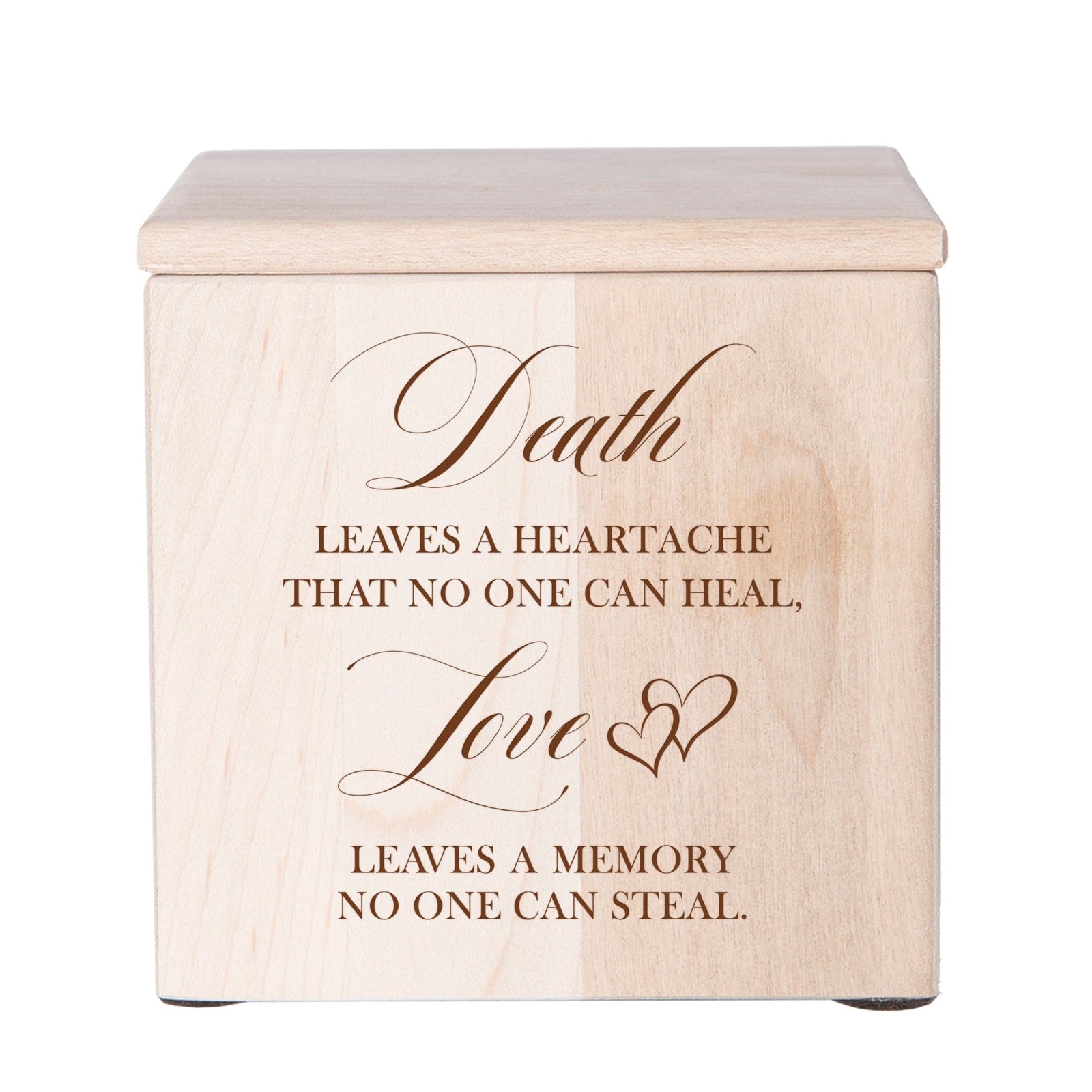 Funeral Wooden Decorative Tabletop Keepsake Urn Box