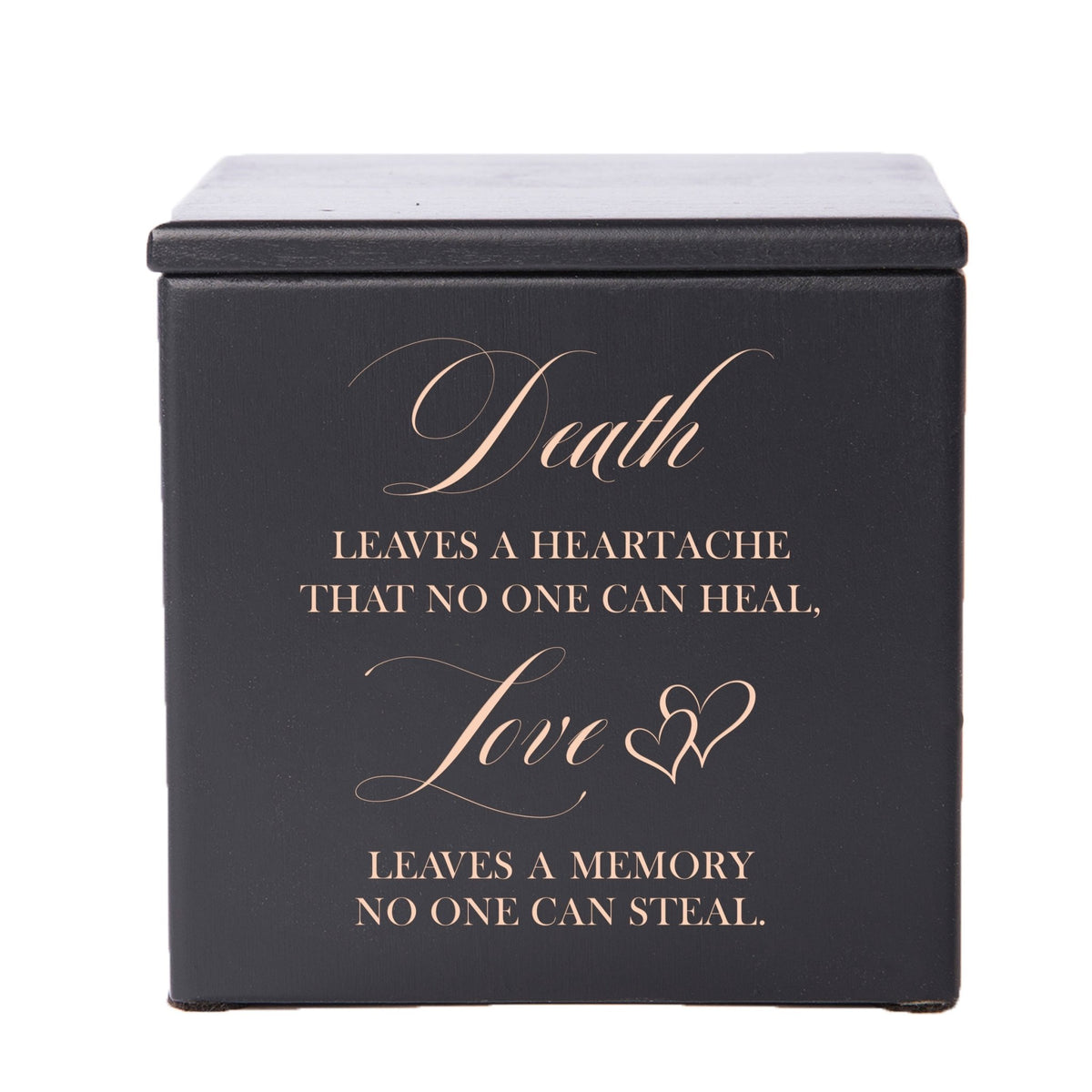 Decorative Tabletop Wooden Cremation Keepsake Urn Box