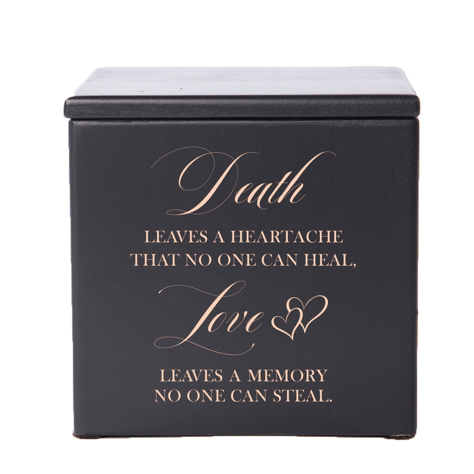 Decorative Tabletop Wooden Cremation Keepsake Urn Box