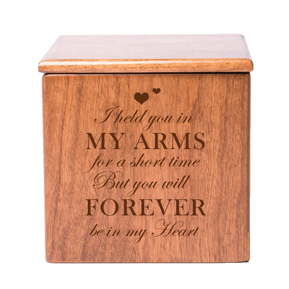 Decorative Tabletop Wooden Cremation Keepsake Urn Box