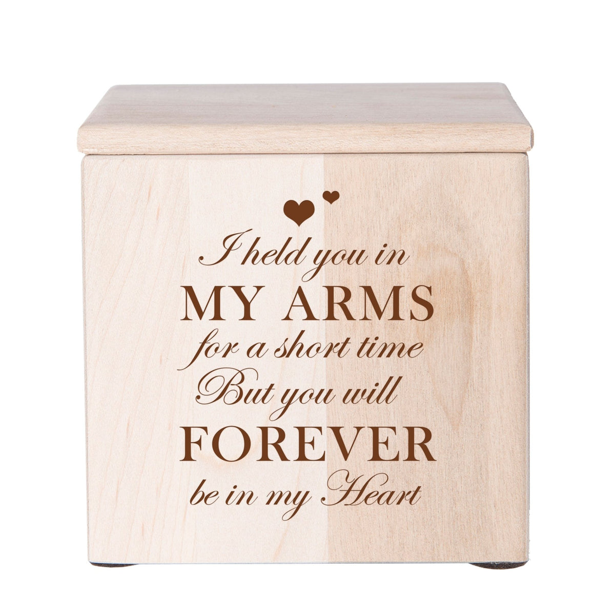 Funeral Wooden Decorative Tabletop Keepsake Urn Box