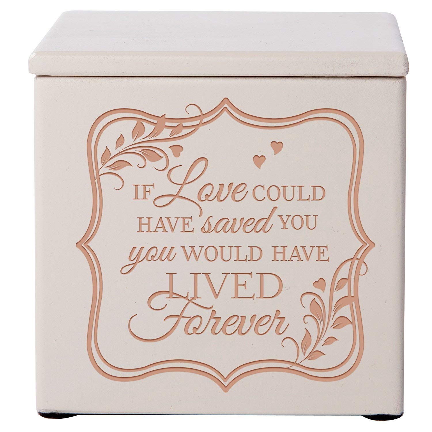 Wooden Tabletop Memorial Cremation Urn Box Human Ashes