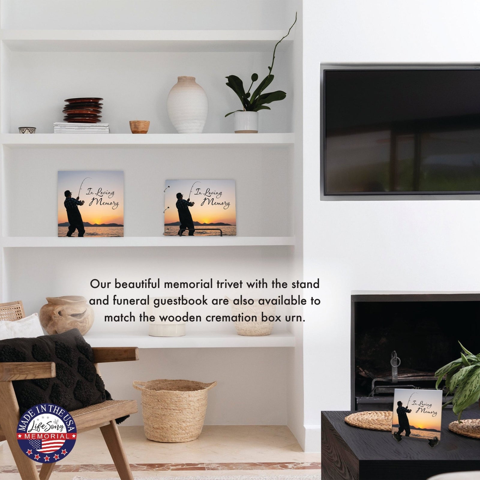 Wooden Cremation Urn Box – In Loving Memory Memorial Display for Human Ashes - LifeSong Milestones