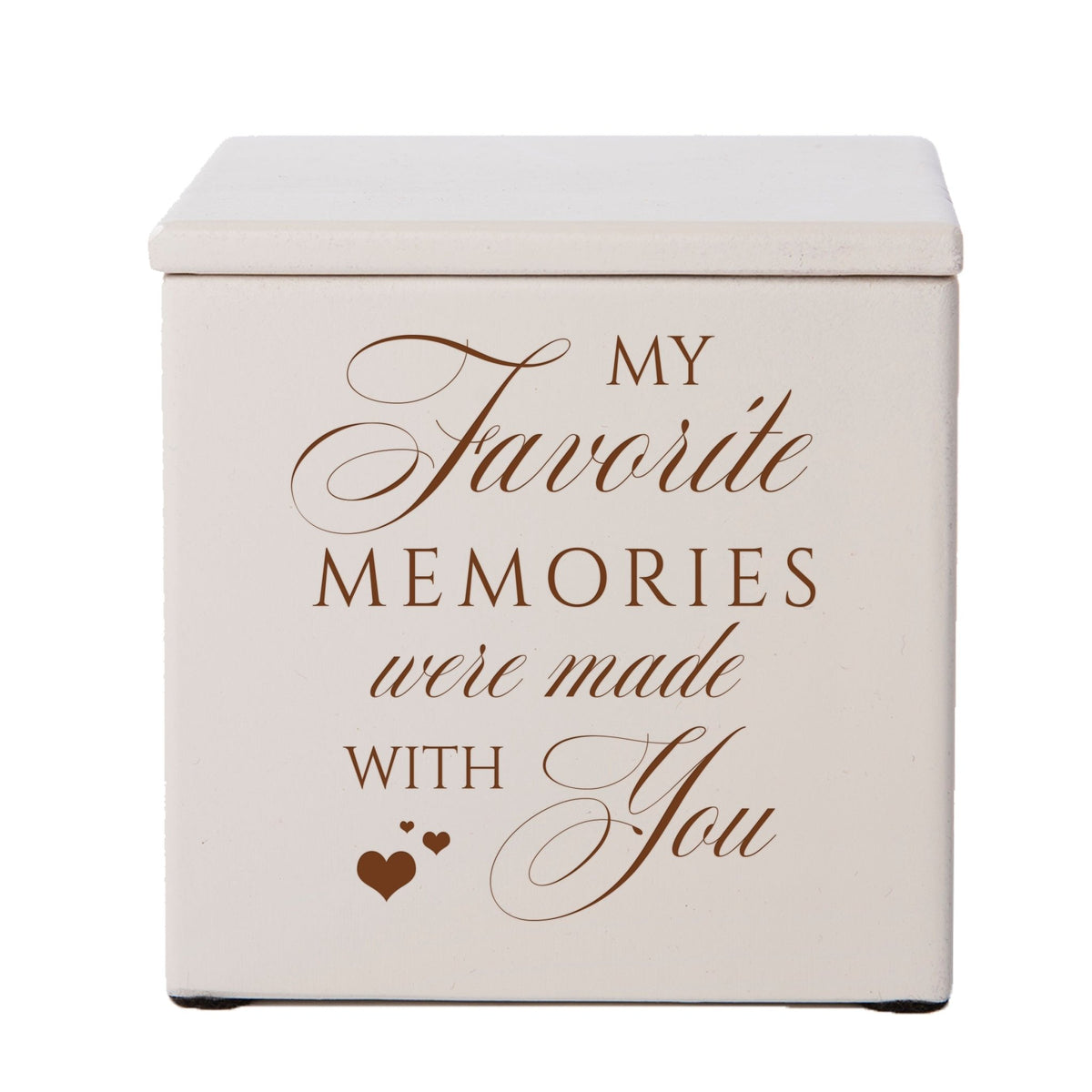 Engraved Funeral Wooden Keepsake Box for Beloved Memories