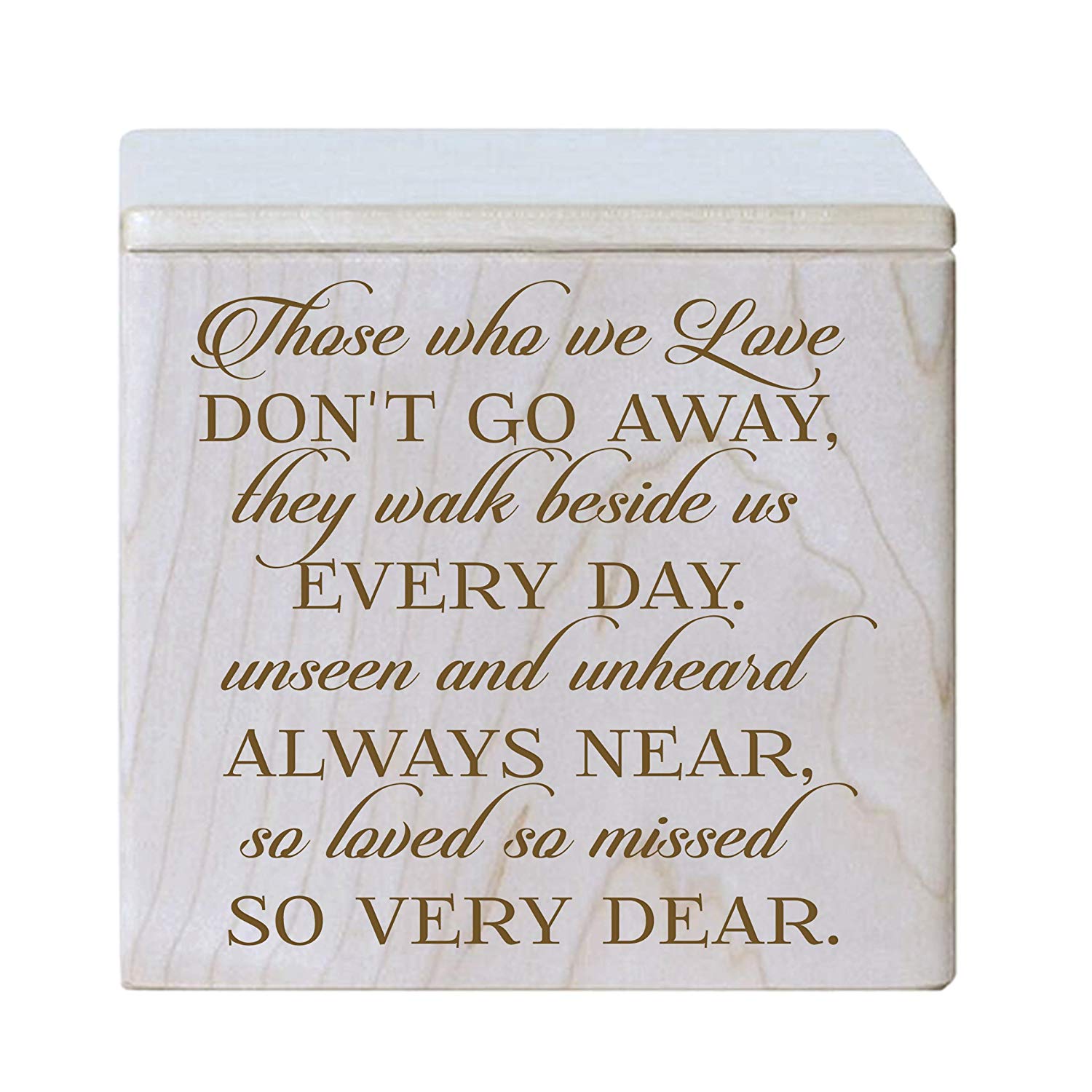 Handcrafted Wooden Small Keepsake Urn Box for Adult Remains