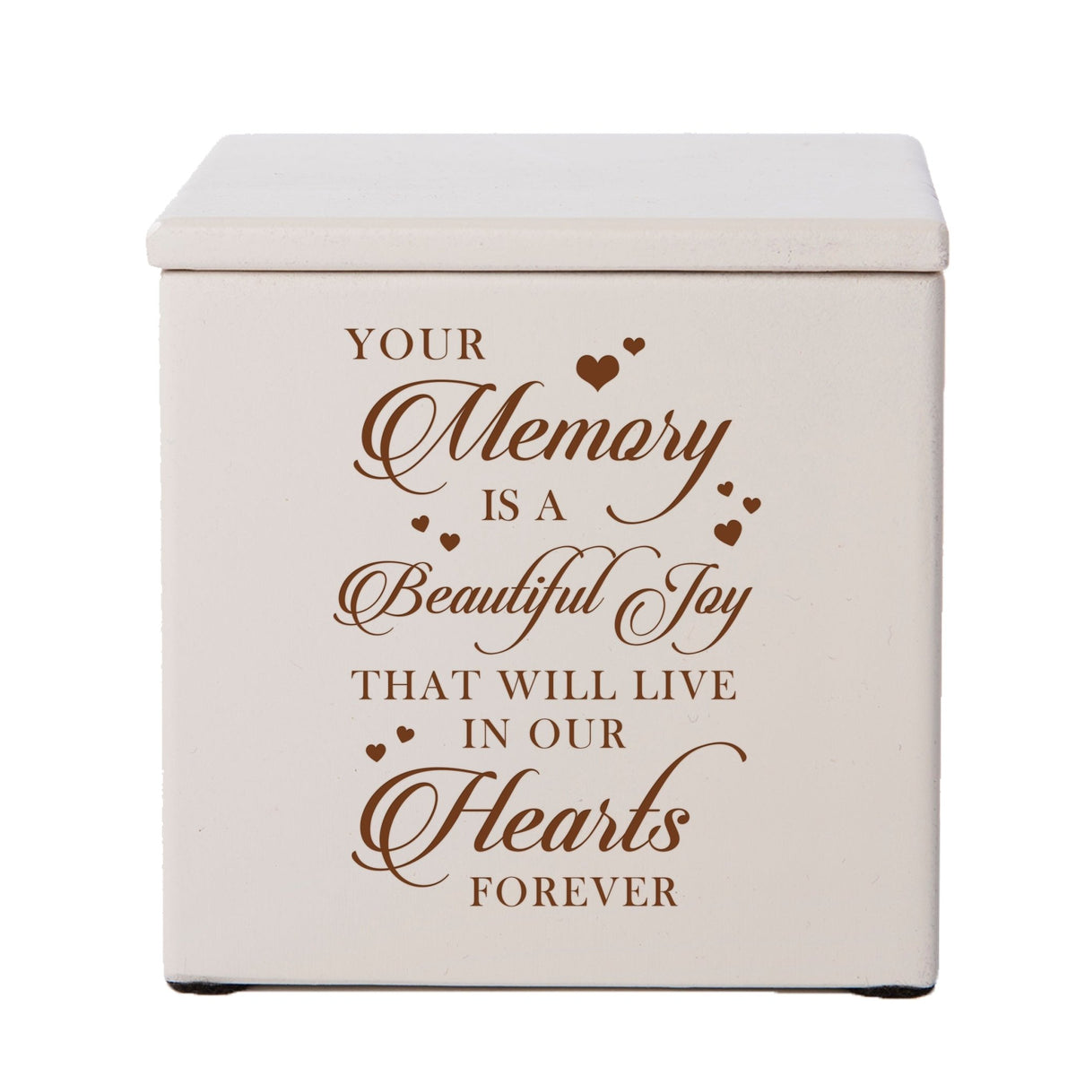 Wooden Decorative Memorial Keepsake Urn Box for Human Ashes