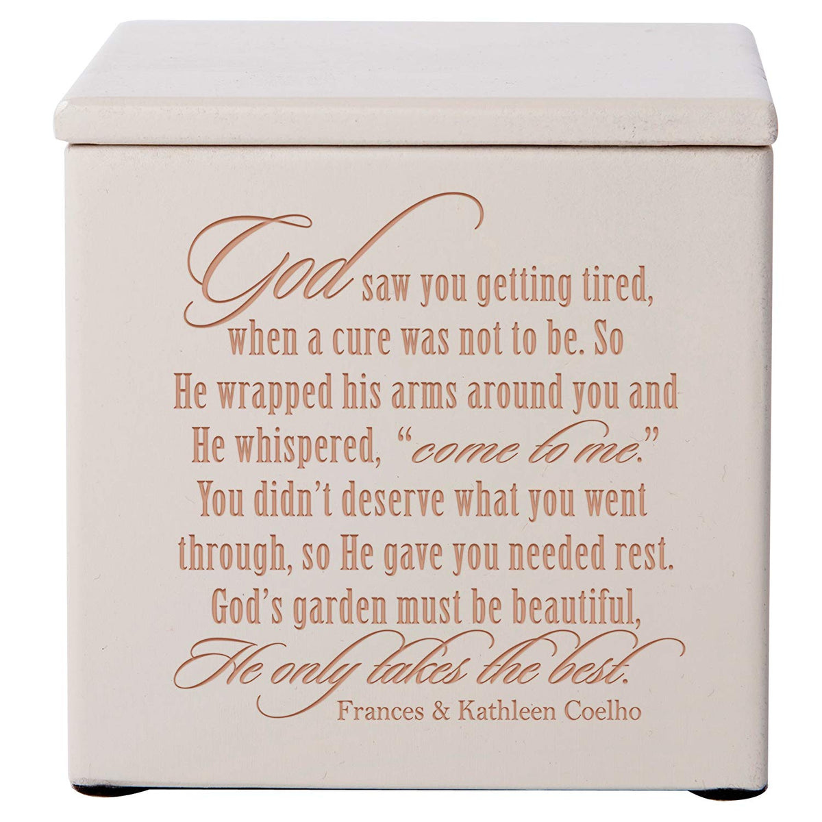Funeral Wooden Keepsake Urn Box for Cherished Memories