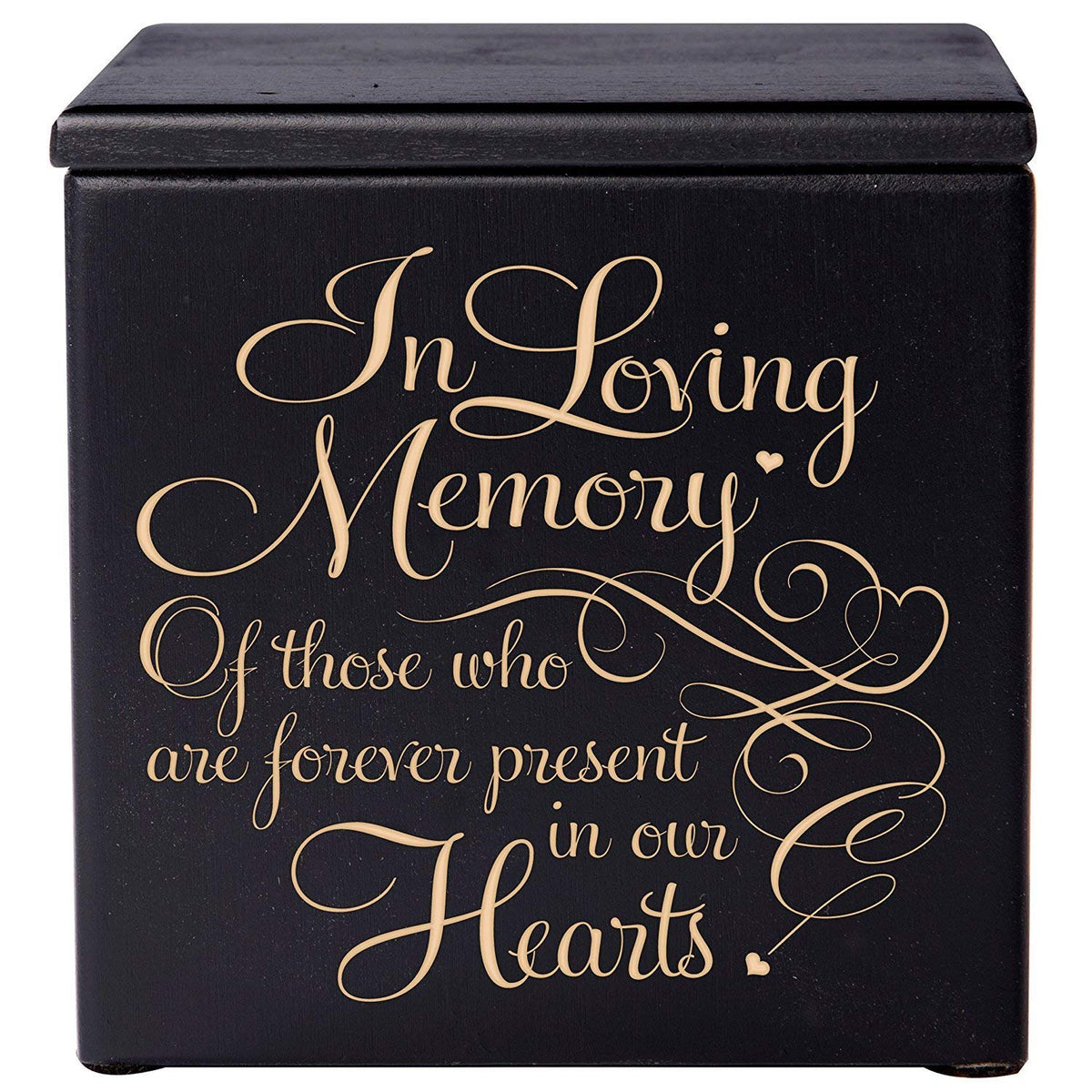 Memorial Unique Handcrafted Small Wooden Ashes Keepsake Urn For In Loving Memory