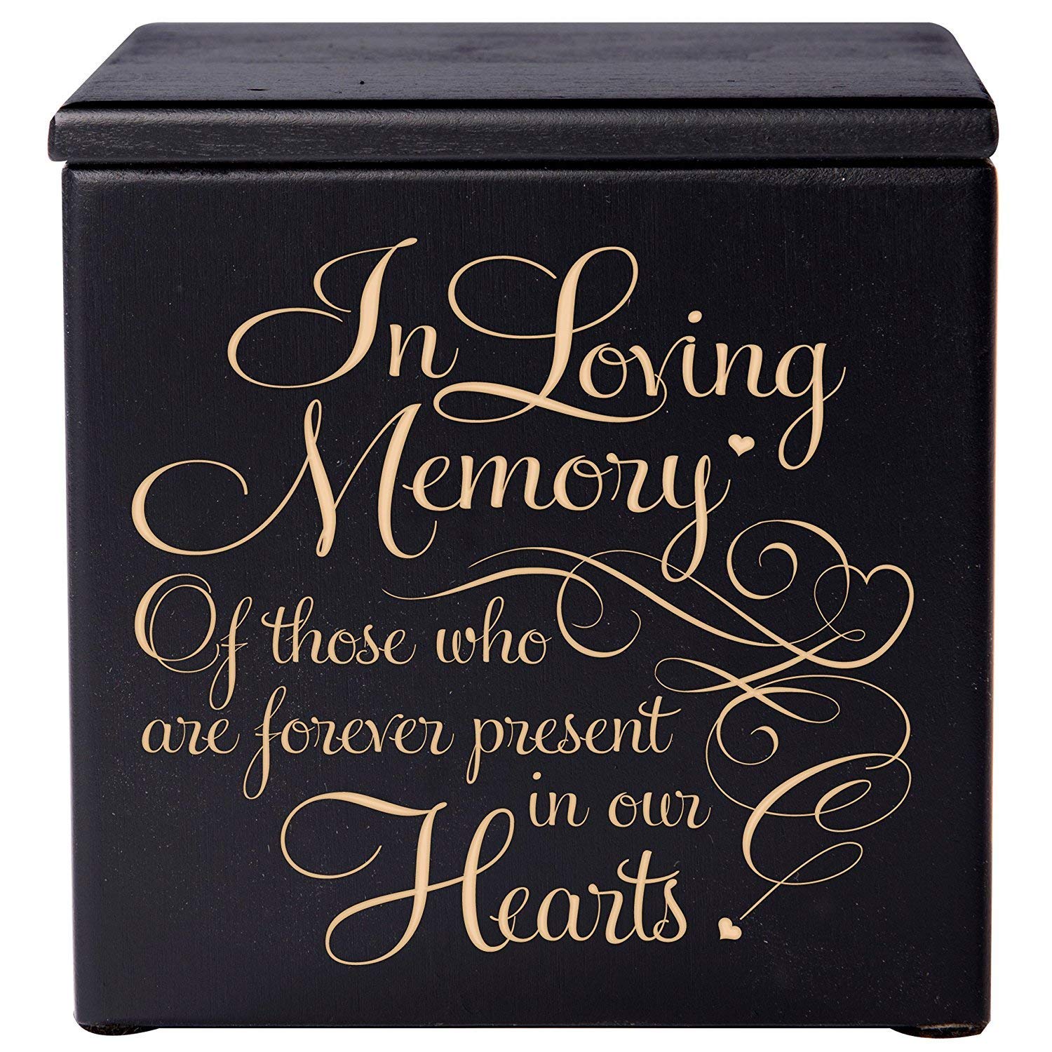 Memorial Unique Handcrafted Small Wooden Ashes Keepsake Urn For In Loving Memory