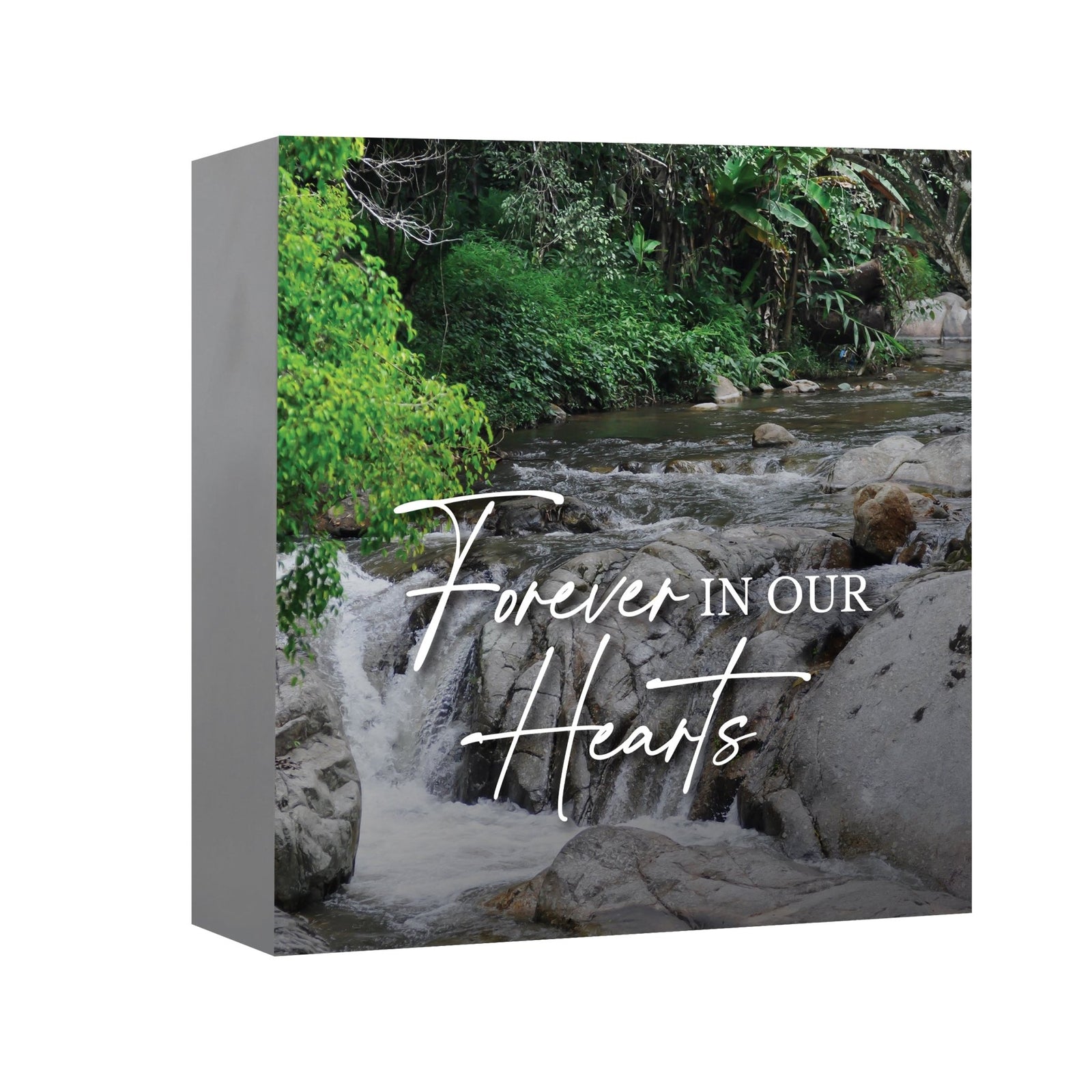 Wooden Cremation Urn – “Forever in Our Hearts” Memorial Keepsake for Human Ashes - LifeSong Milestones