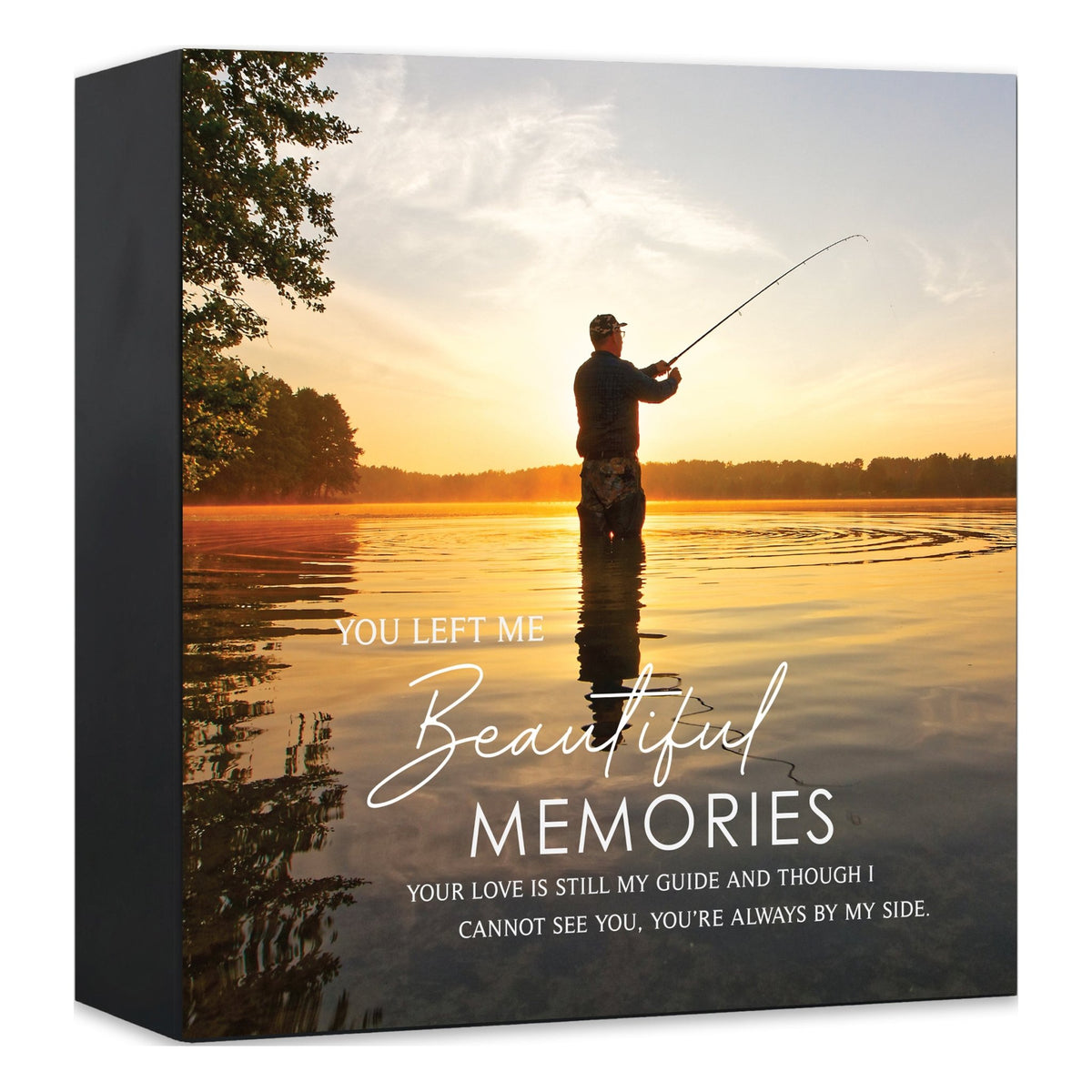 Wooden Cremation Urn – Memorial Keepsake for Human Ashes – “You Left Me Beautiful Memories” - LifeSong Milestones