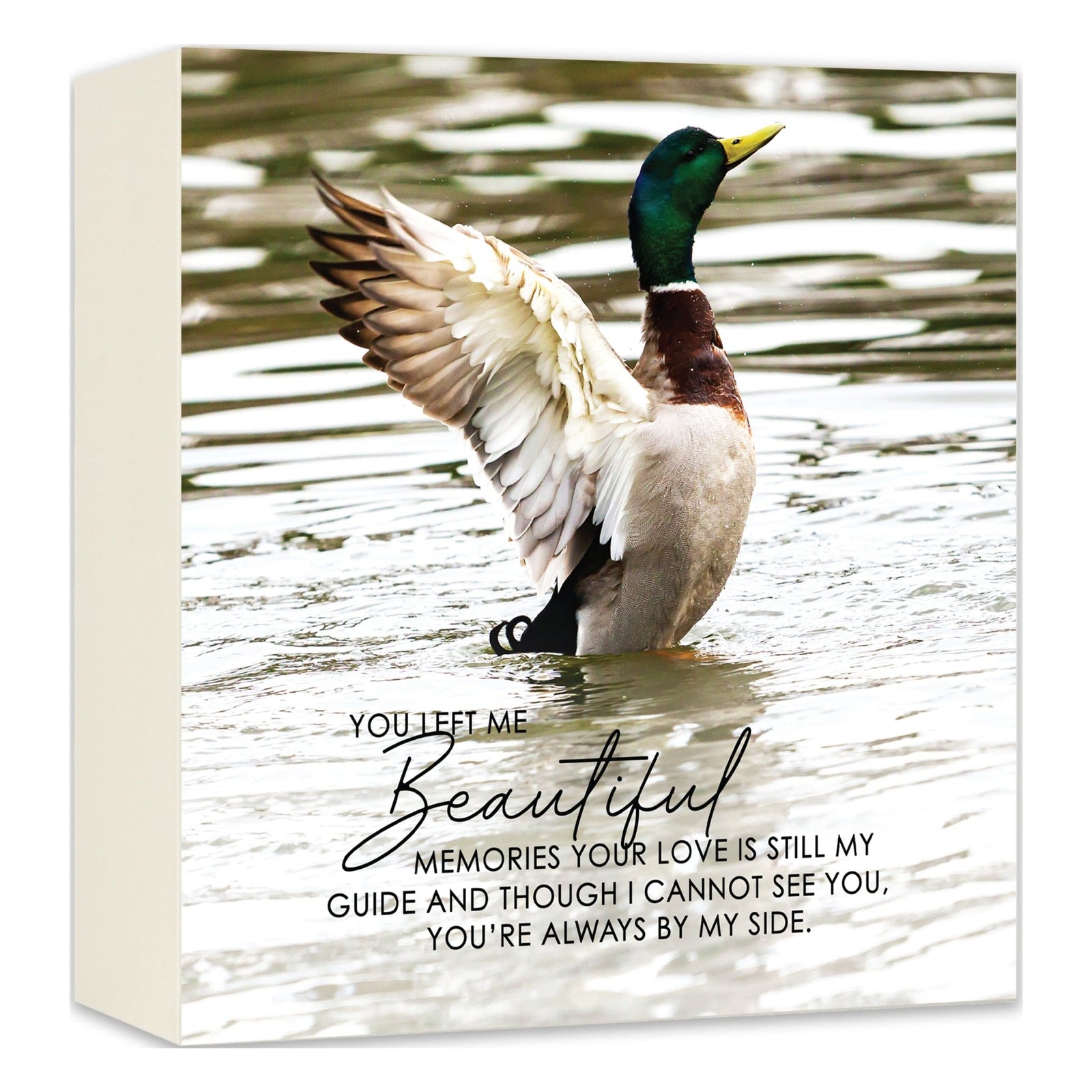 Wooden Cremation Urn – Memorial Keepsake for Human Ashes – “You Left Me Beautiful Memories” - LifeSong Milestones